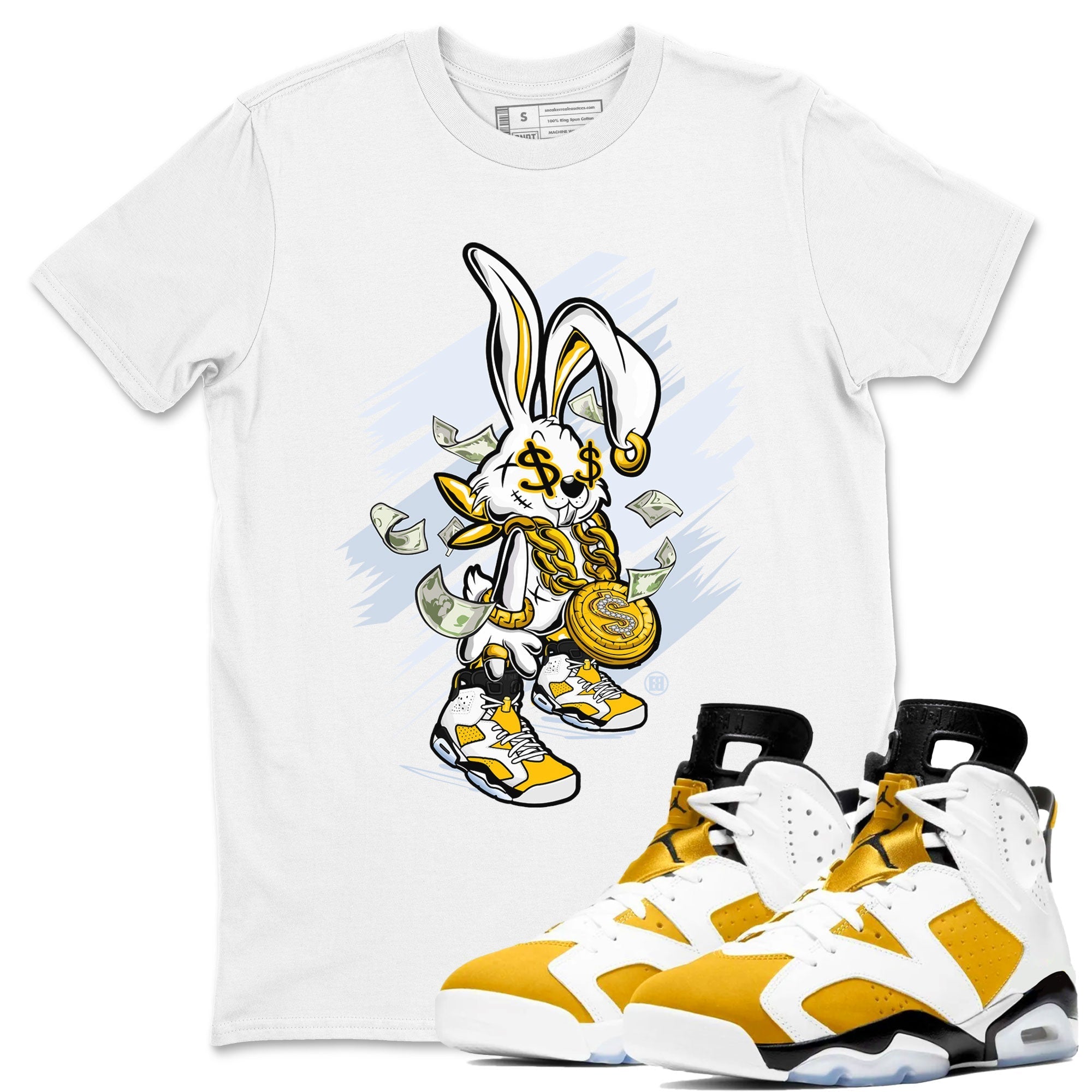 Rich Bunny snkmatch Tee - Air Jordan 6 Yellow Ochre