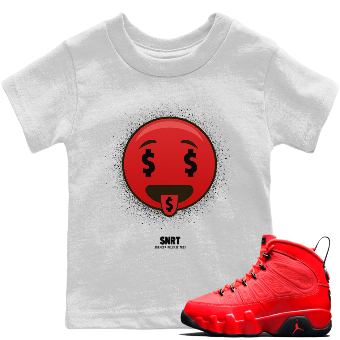 Rich Tongue Kids Tops - Air Jordan 9 Chile Red