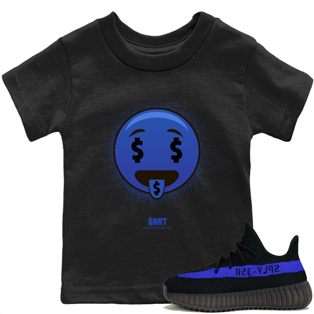 Rich Tongue Kids Tops - Yeezy 350 Dazzling Blue