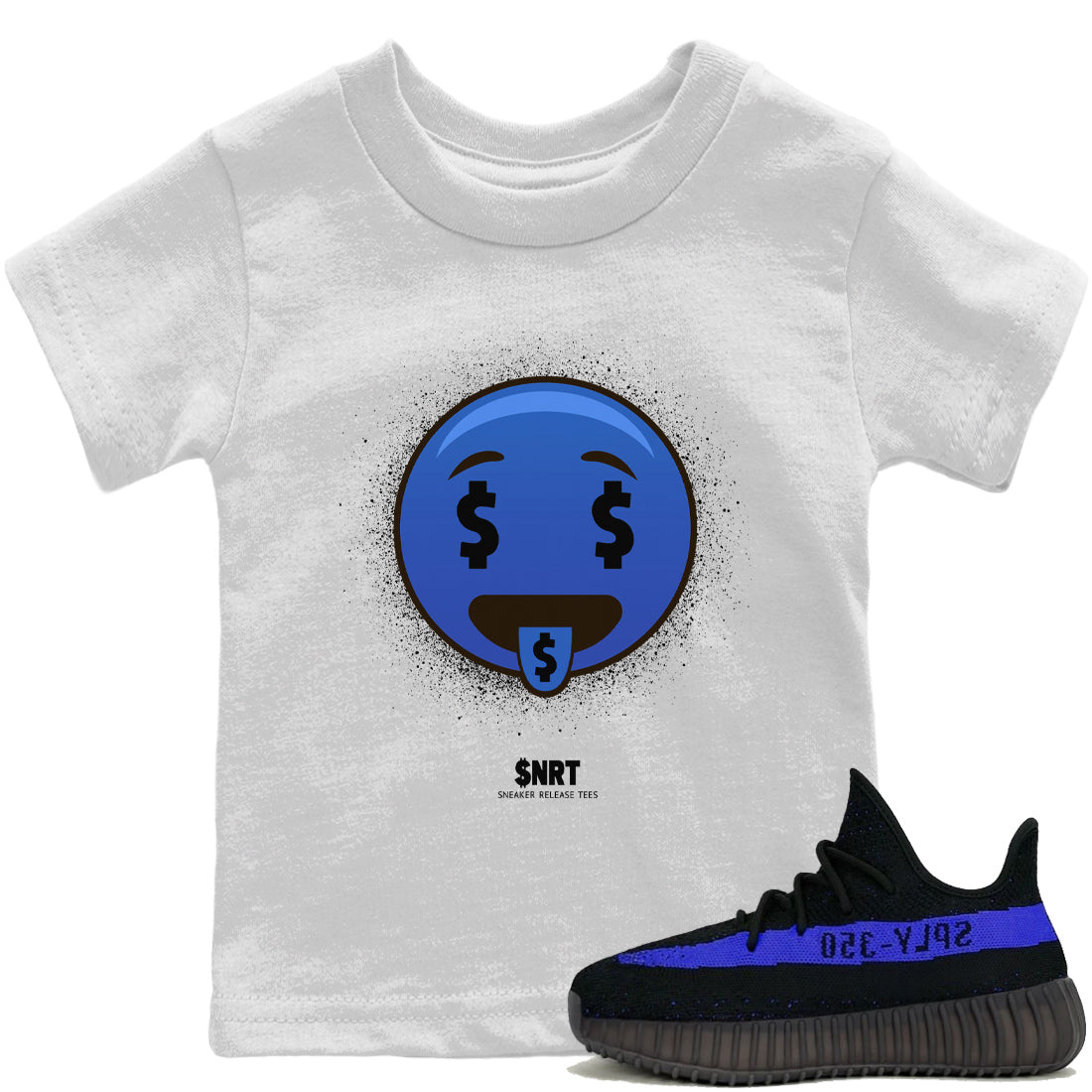 Rich Tongue Kids Tops - Yeezy 350 Dazzling Blue
