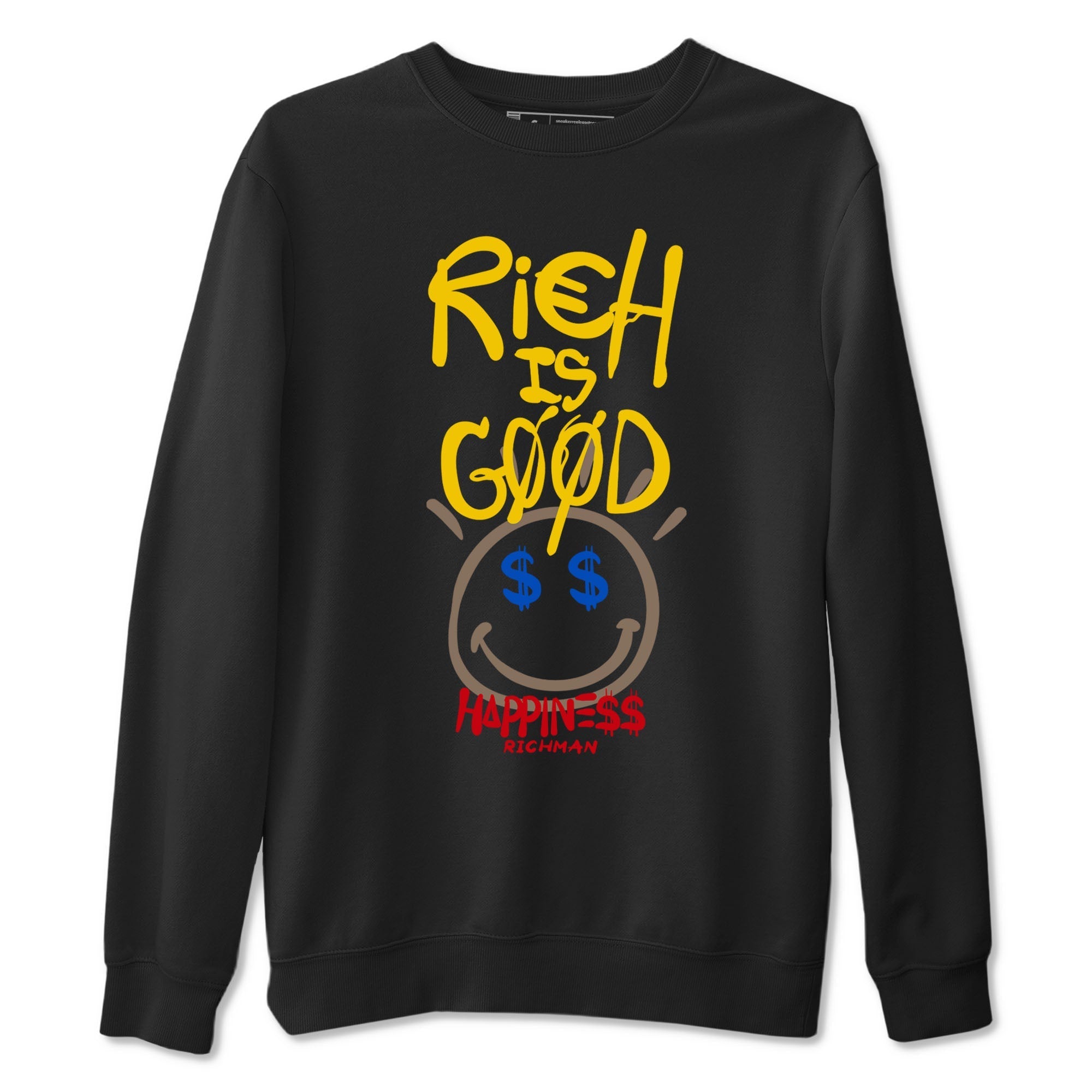 Rich Is Good snkmatch Tees - Air Jordan 1 Travis Scott Canary