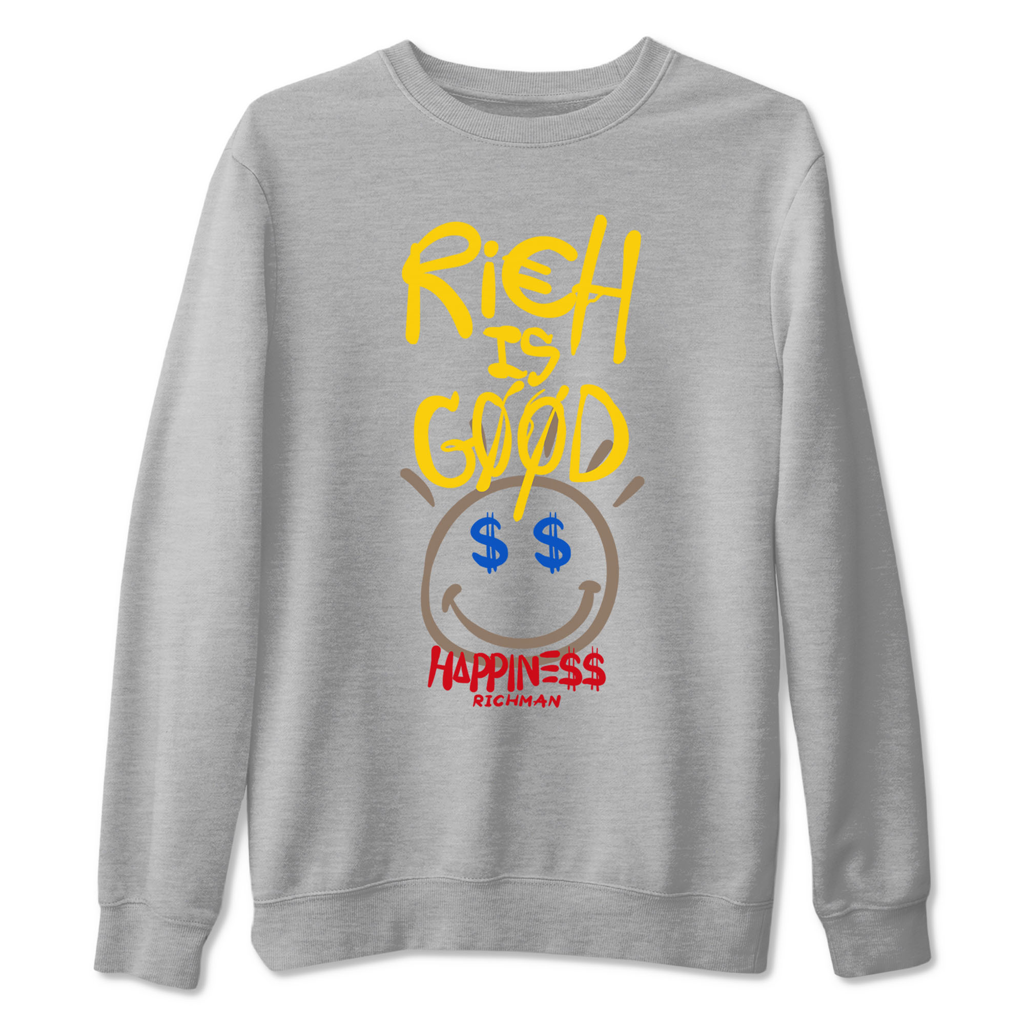 Rich Is Good snkmatch Tees - Air Jordan 1 Travis Scott Canary