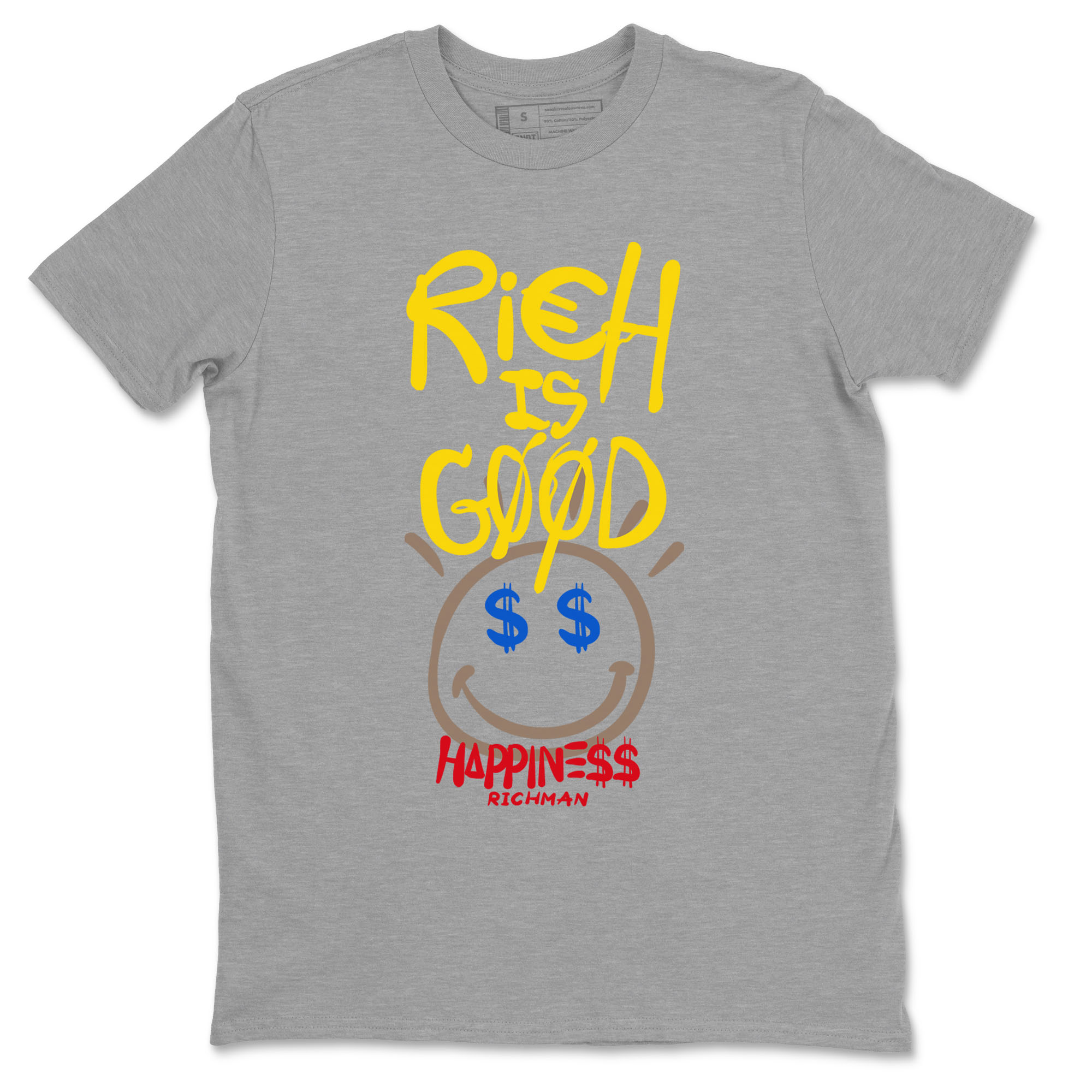 Rich Is Good snkmatch Tees - Air Jordan 1 Travis Scott Canary