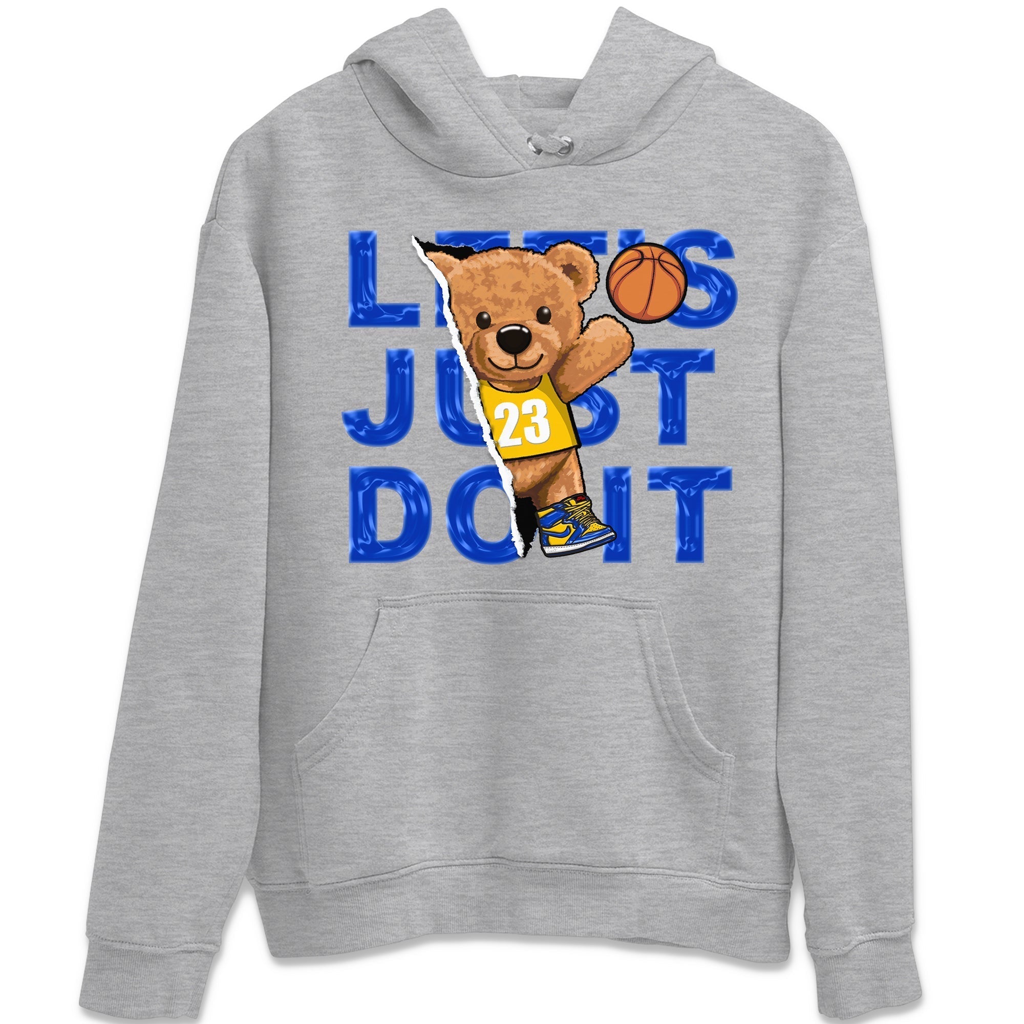 Rip Out Bear Unisex Tops - Air Jordan 1 Game Royal Varsity Maize