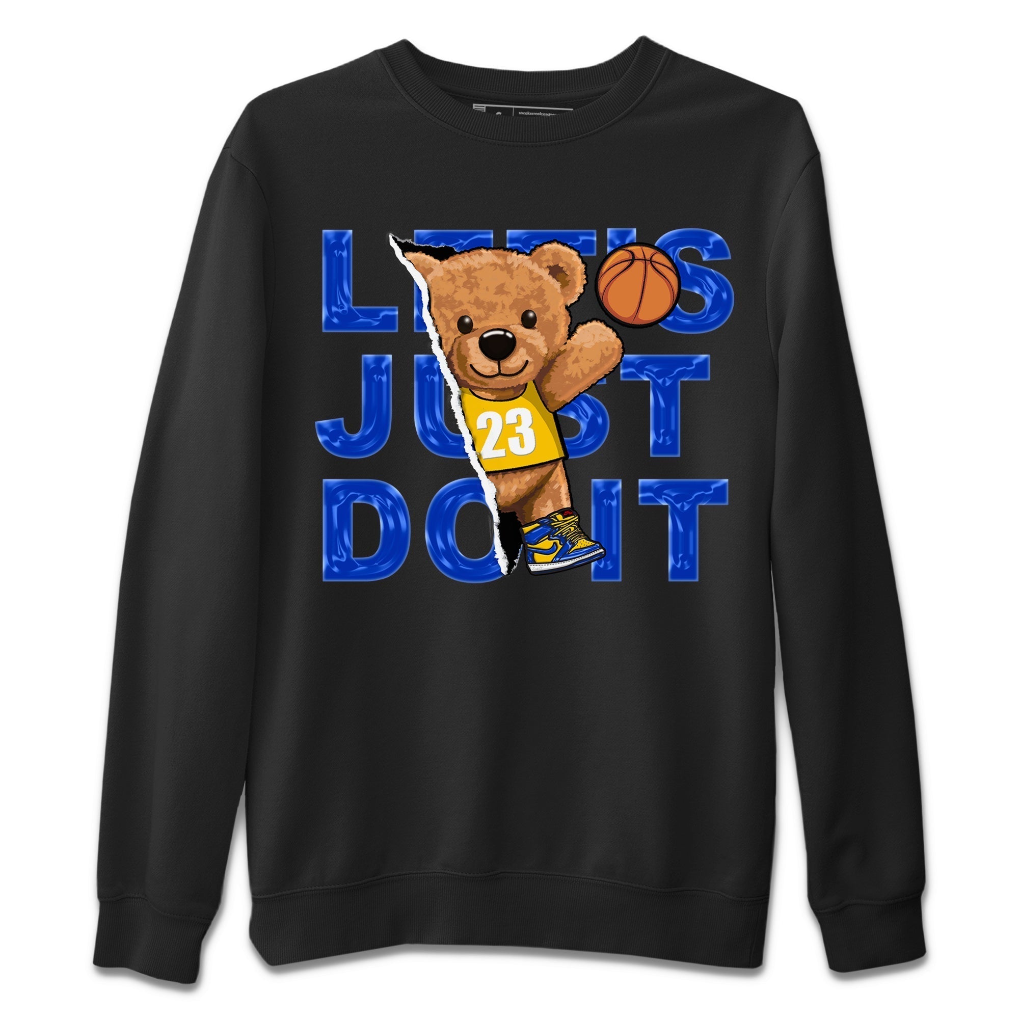 Rip Out Bear Unisex Tops - Air Jordan 1 Game Royal Varsity Maize