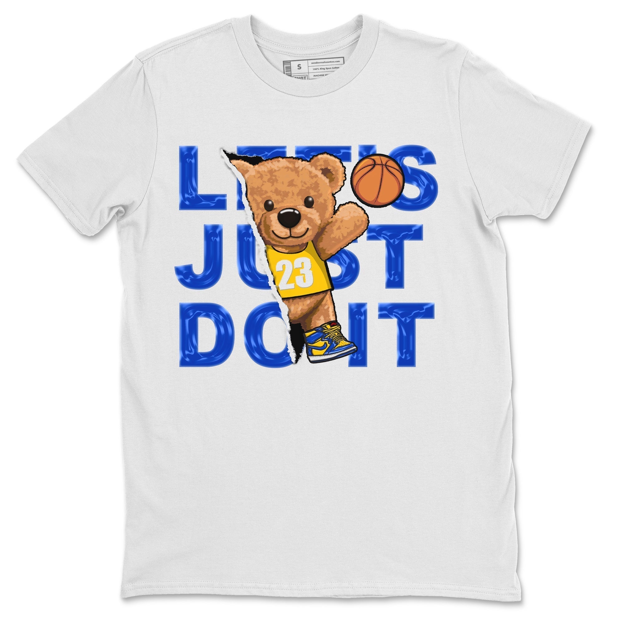 Rip Out Bear Unisex Tops - Air Jordan 1 Game Royal Varsity Maize