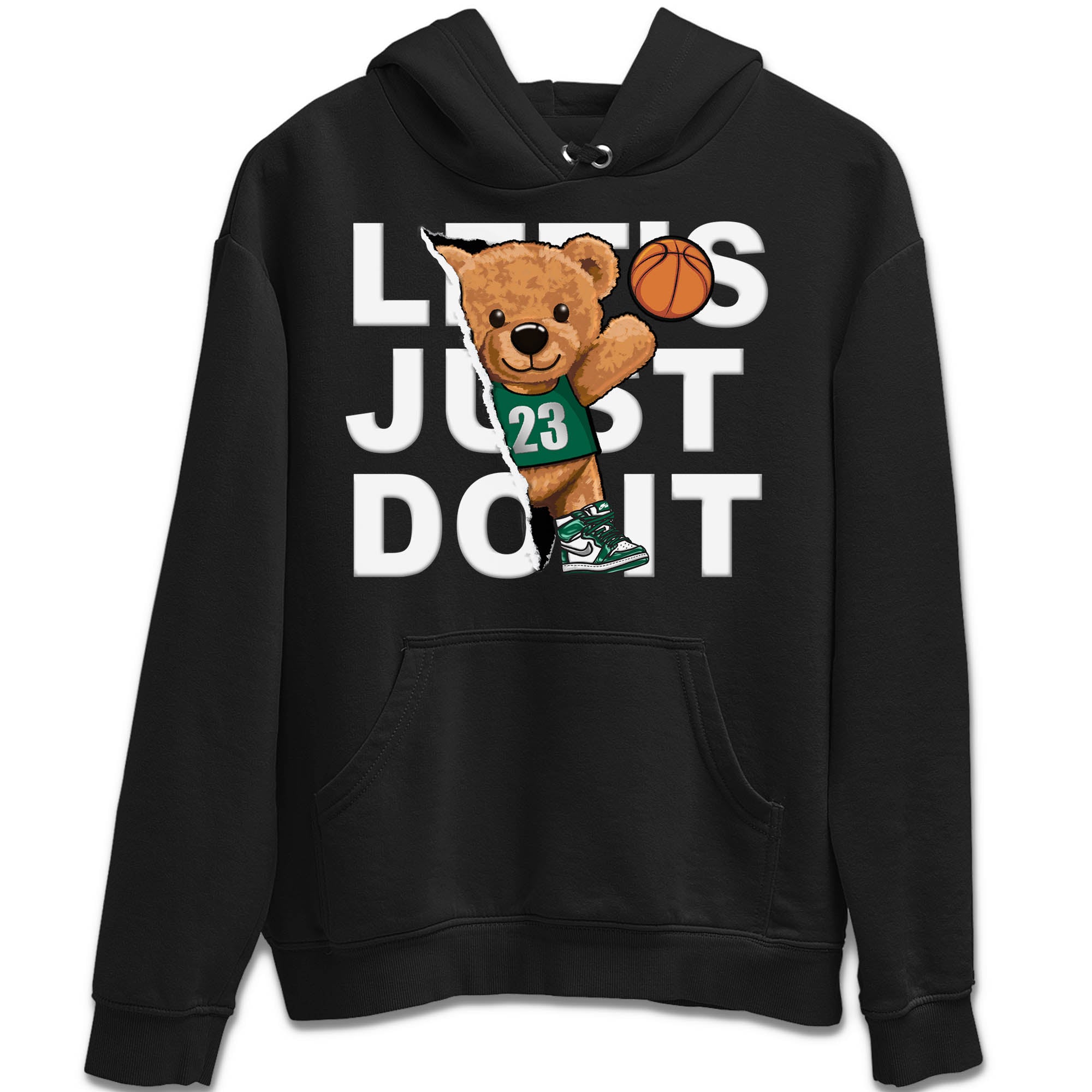 Rip Out Bear Unisex Tops - Air Jordan 1 Gorge Green