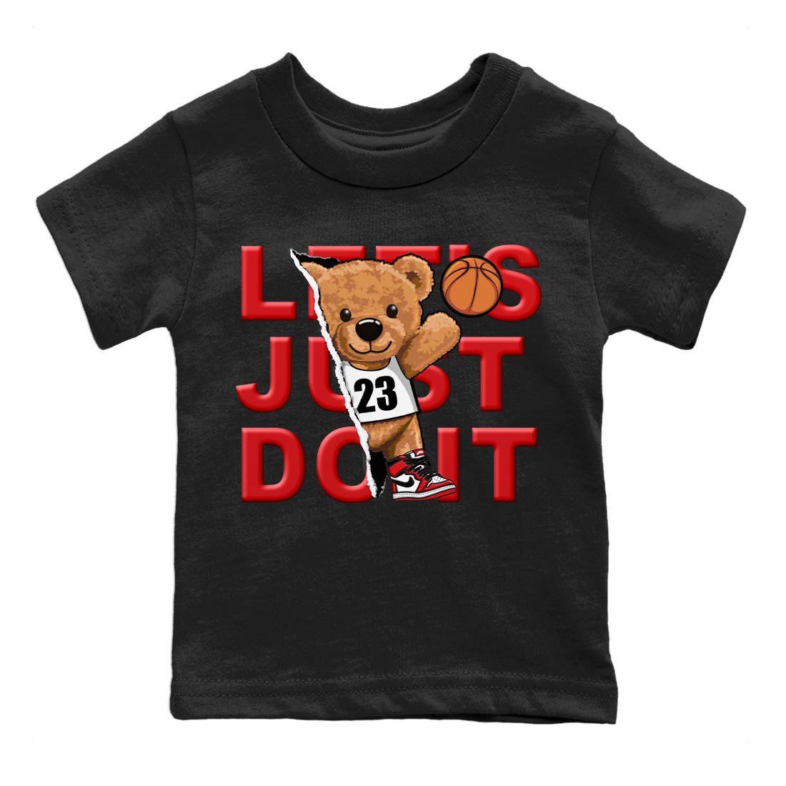 Rip Out Bear Kids Tops - Air Jordan 1 Lost & Found