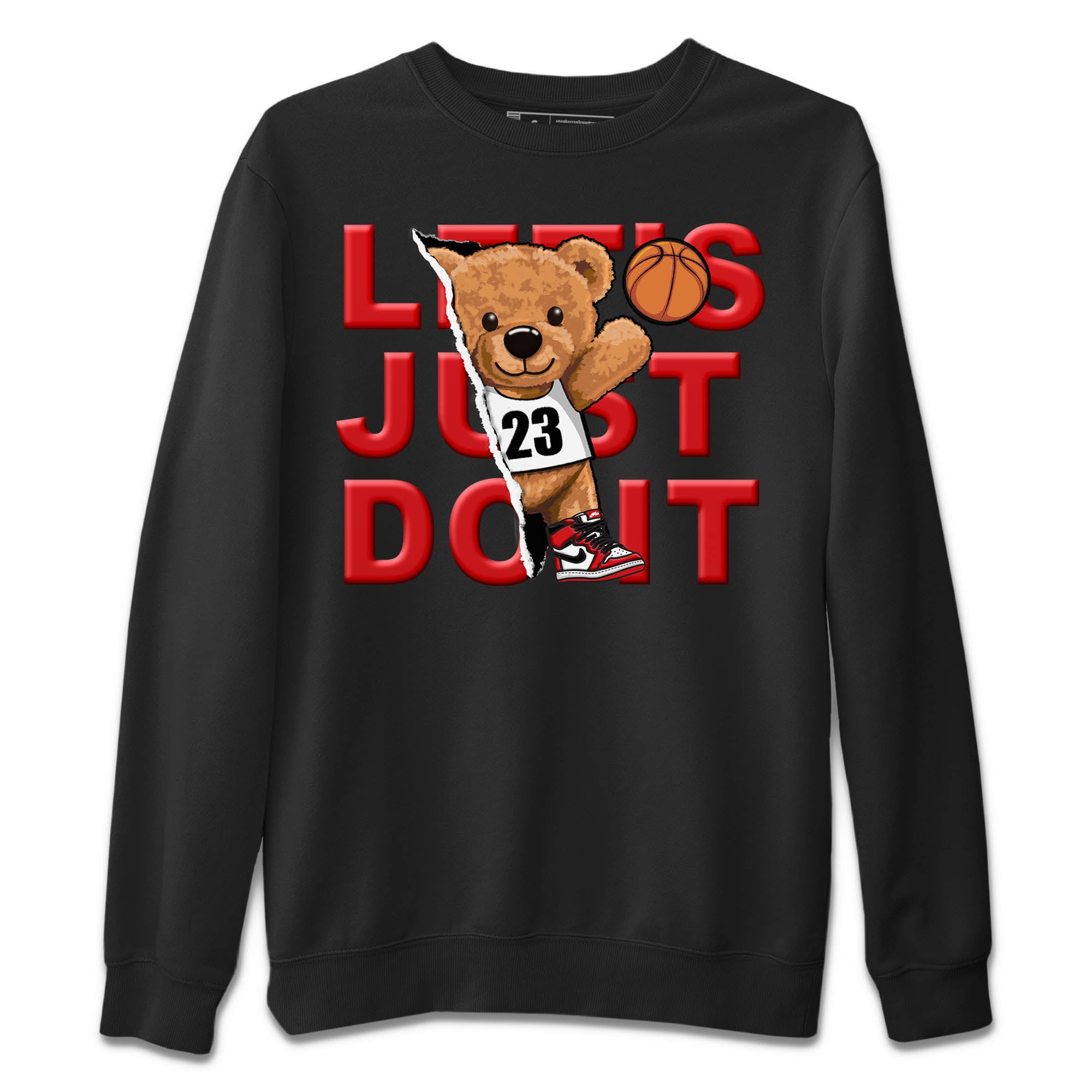 Rip Out Bear Unisex Tops - Air Jordan 1 Lost & Found