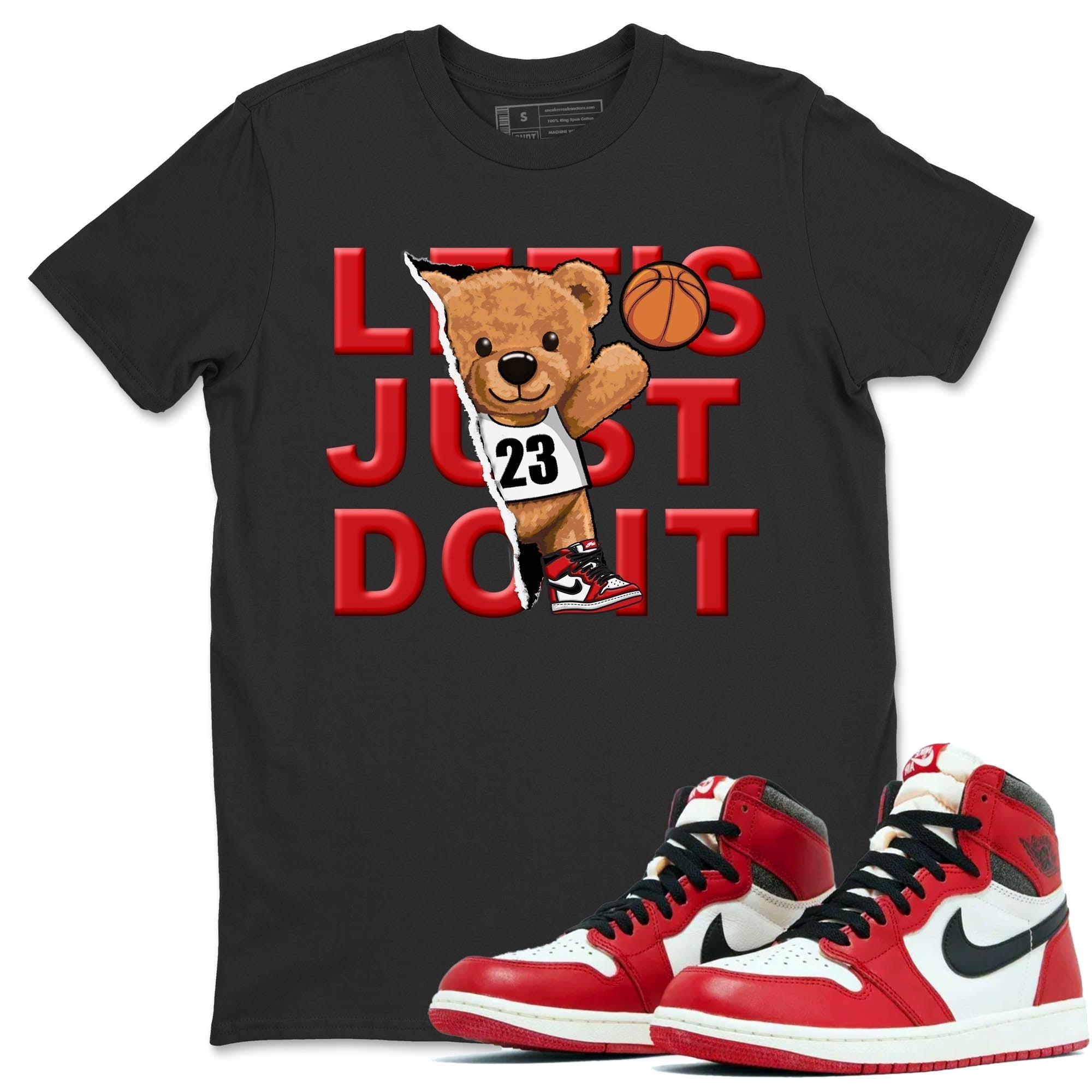 Rip Out Bear Unisex Tops - Air Jordan 1 Lost & Found