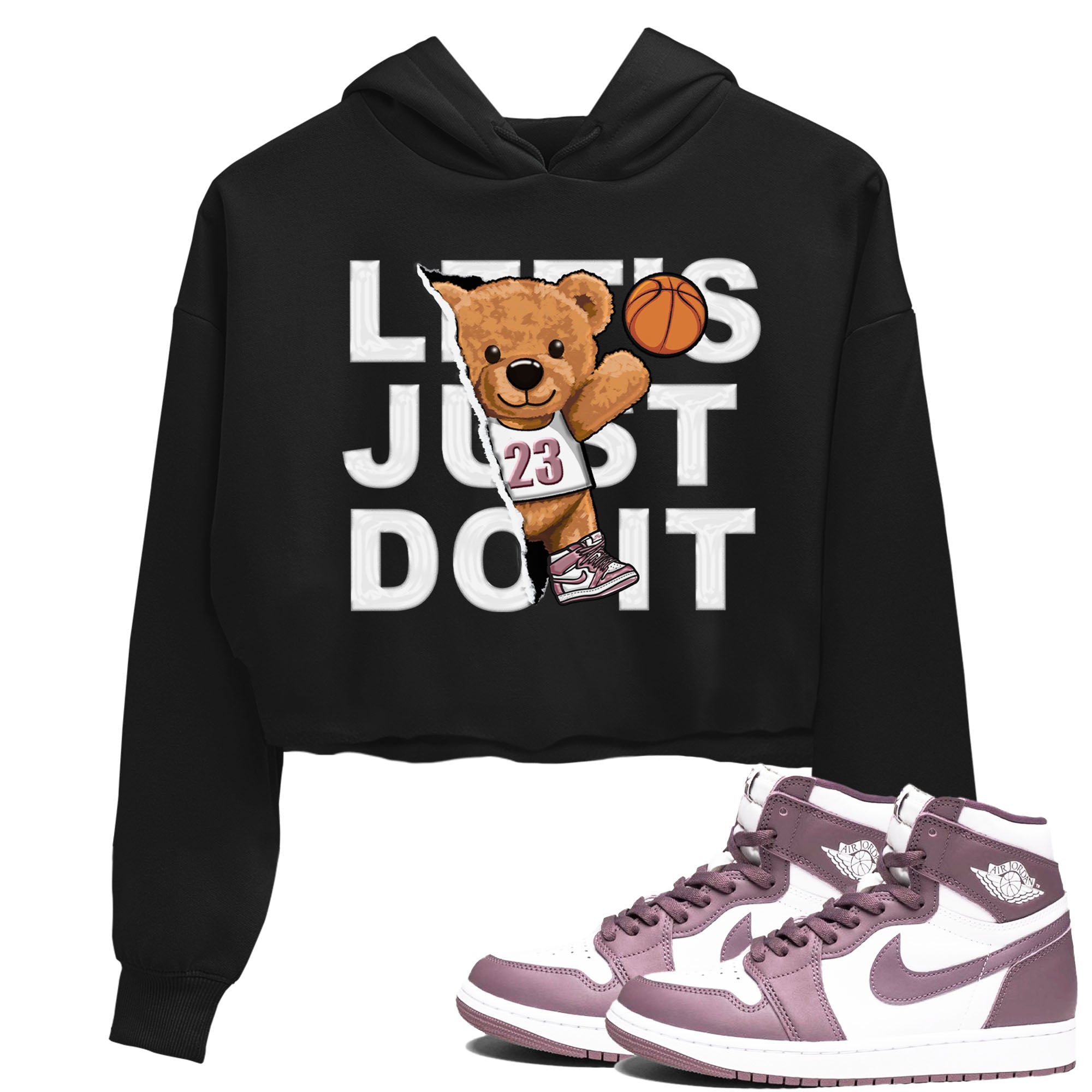 Rip Out Bear snkmatch Women's Top - Air Jordan 1 Mauve