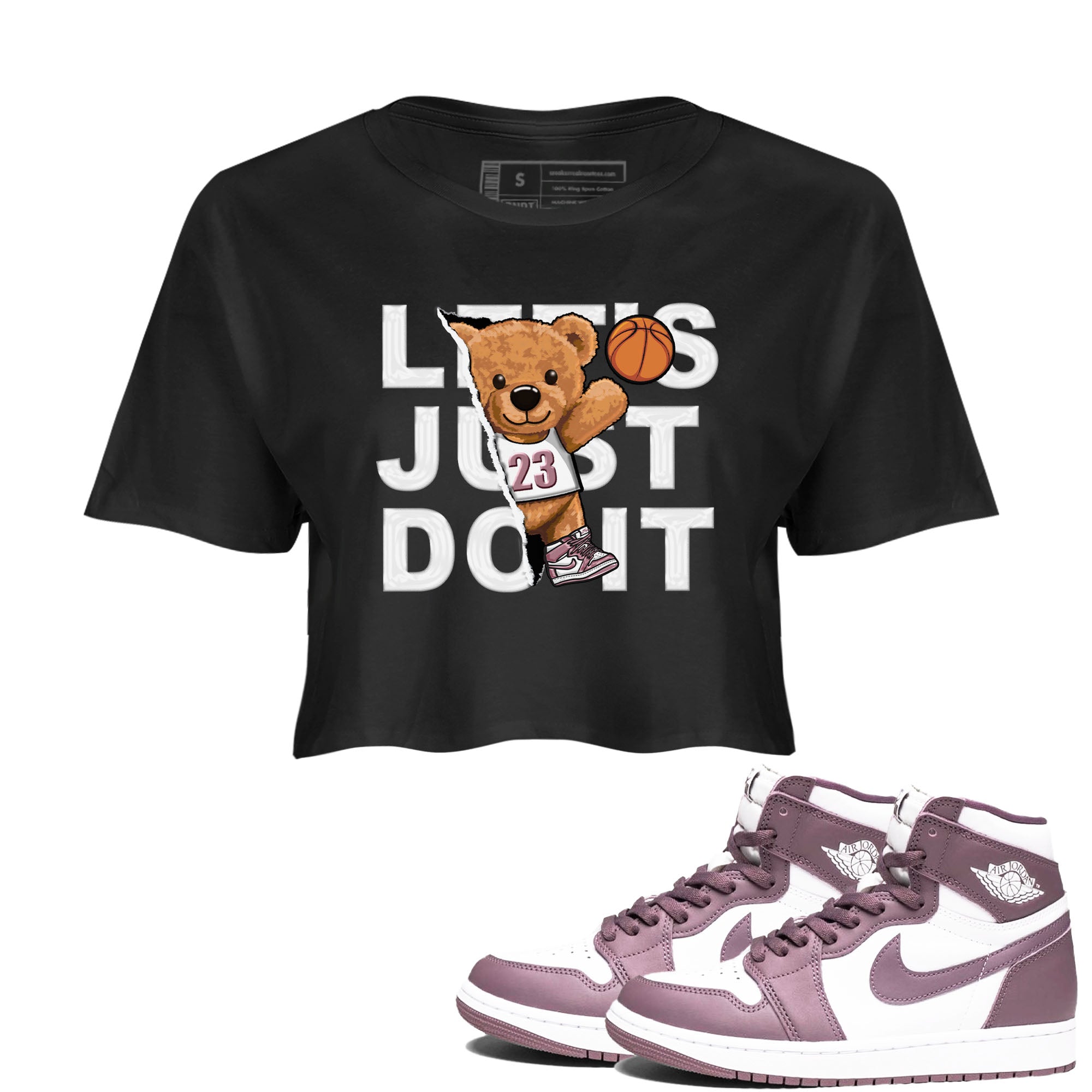 Rip Out Bear snkmatch Women's Top - Air Jordan 1 Mauve