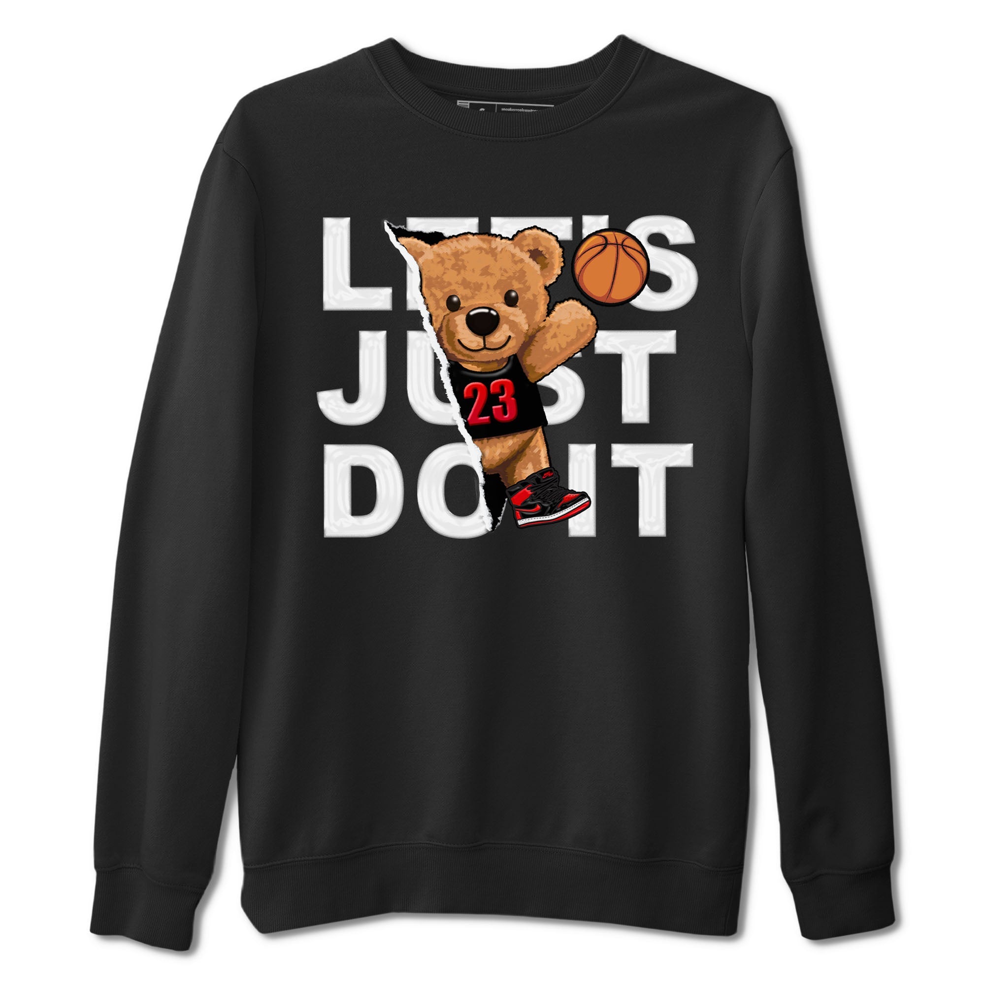 Rip Out Bear snkmatch Tee - Air Jordan 1 Satin Bred