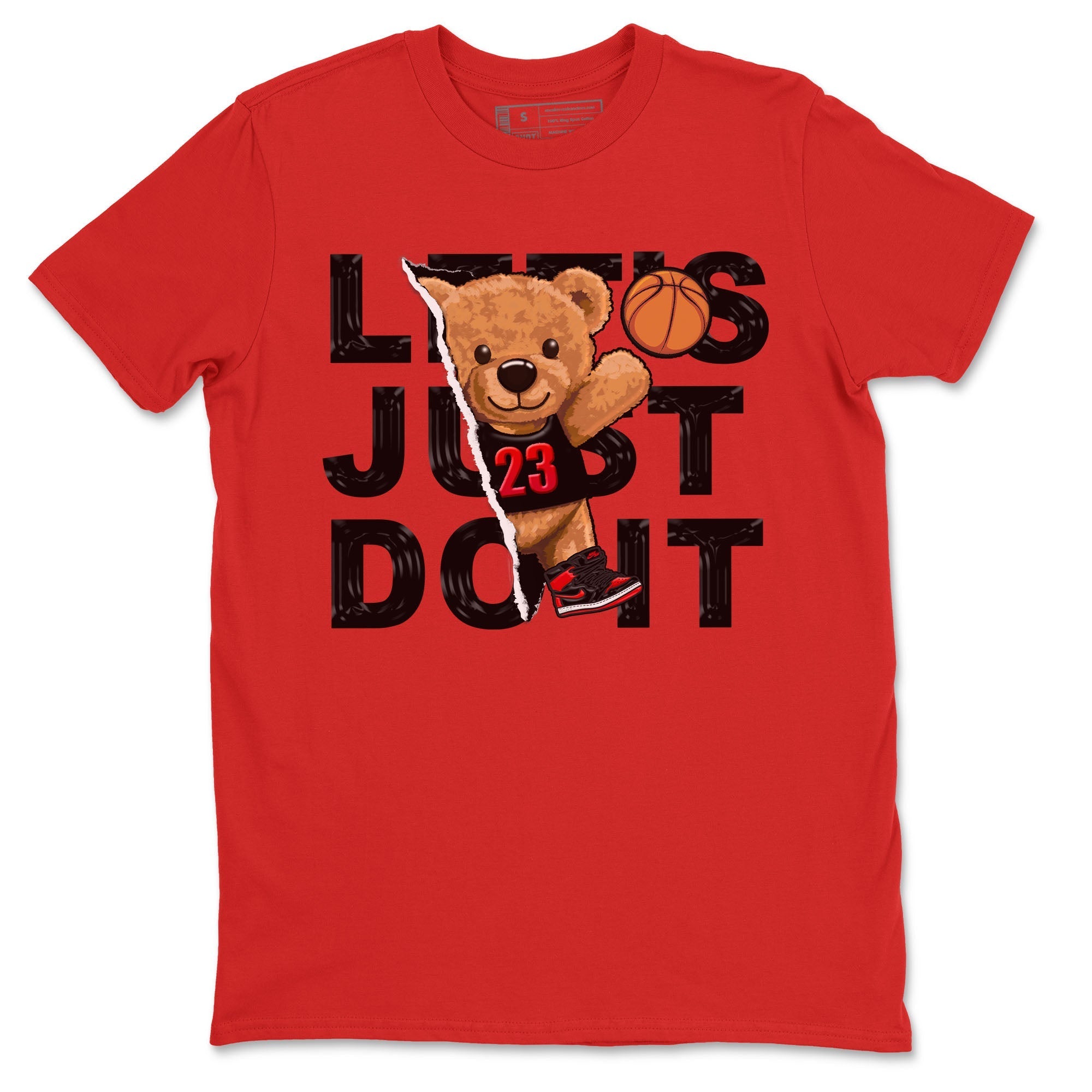Rip Out Bear snkmatch Tee - Air Jordan 1 Satin Bred