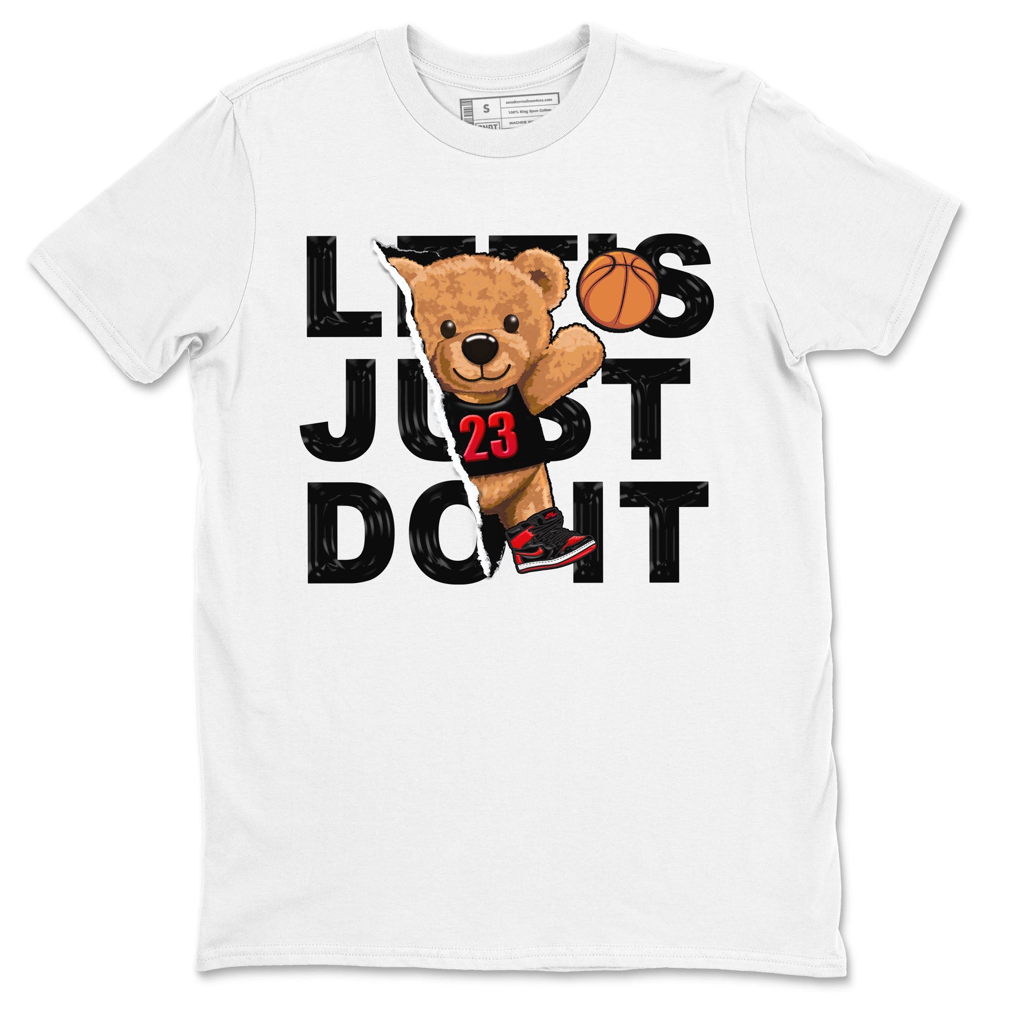 Rip Out Bear snkmatch Tee - Air Jordan 1 Satin Bred