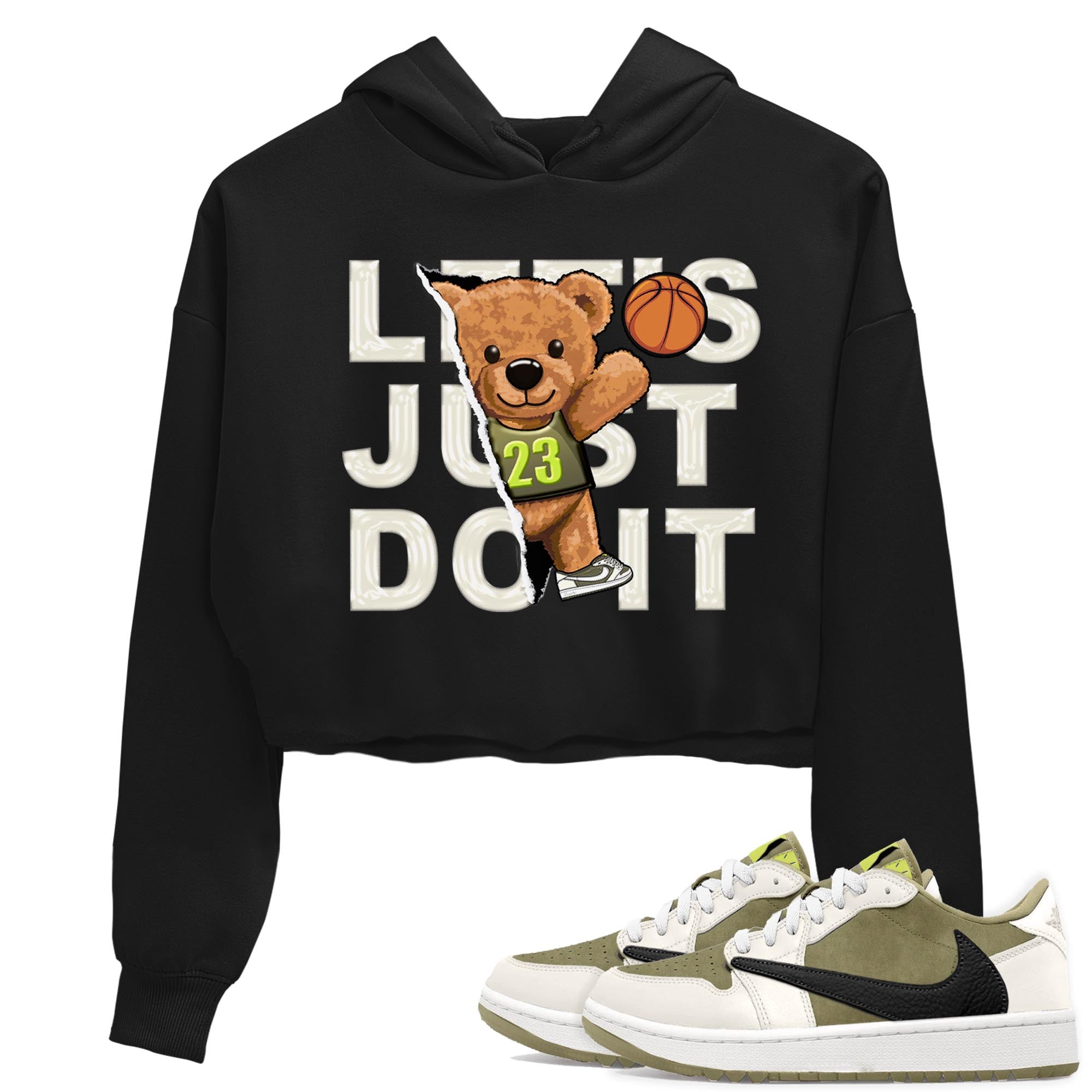 Rip Out Bear snkmatch Women's Top - Air Jordan 1 Travis Scott Golf