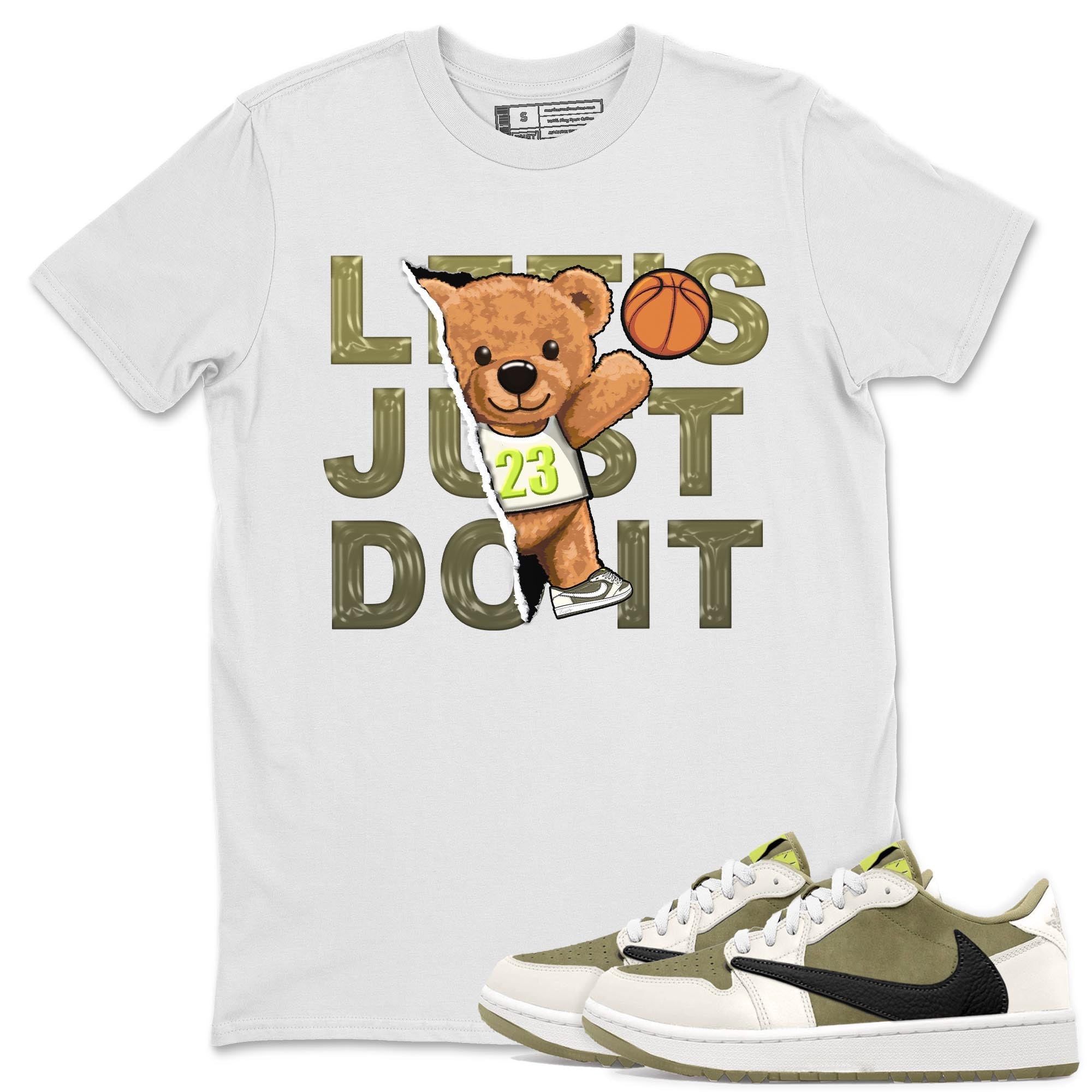 Rip Out Bear snkmatch Tee - Air Jordan 1 Travis Scott Golf