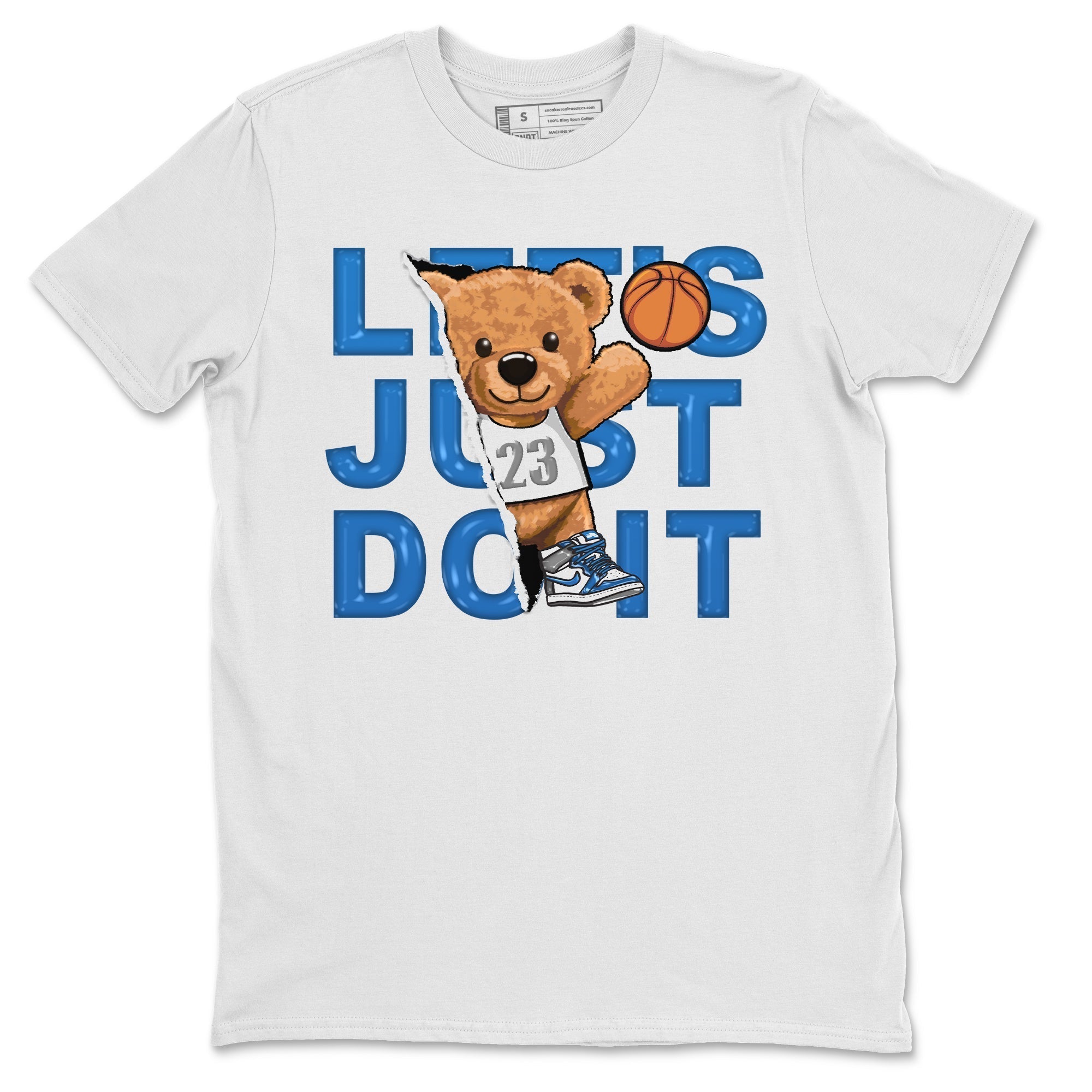 Rip Out Bear Unisex Tops - Air Jordan 1 True Blue