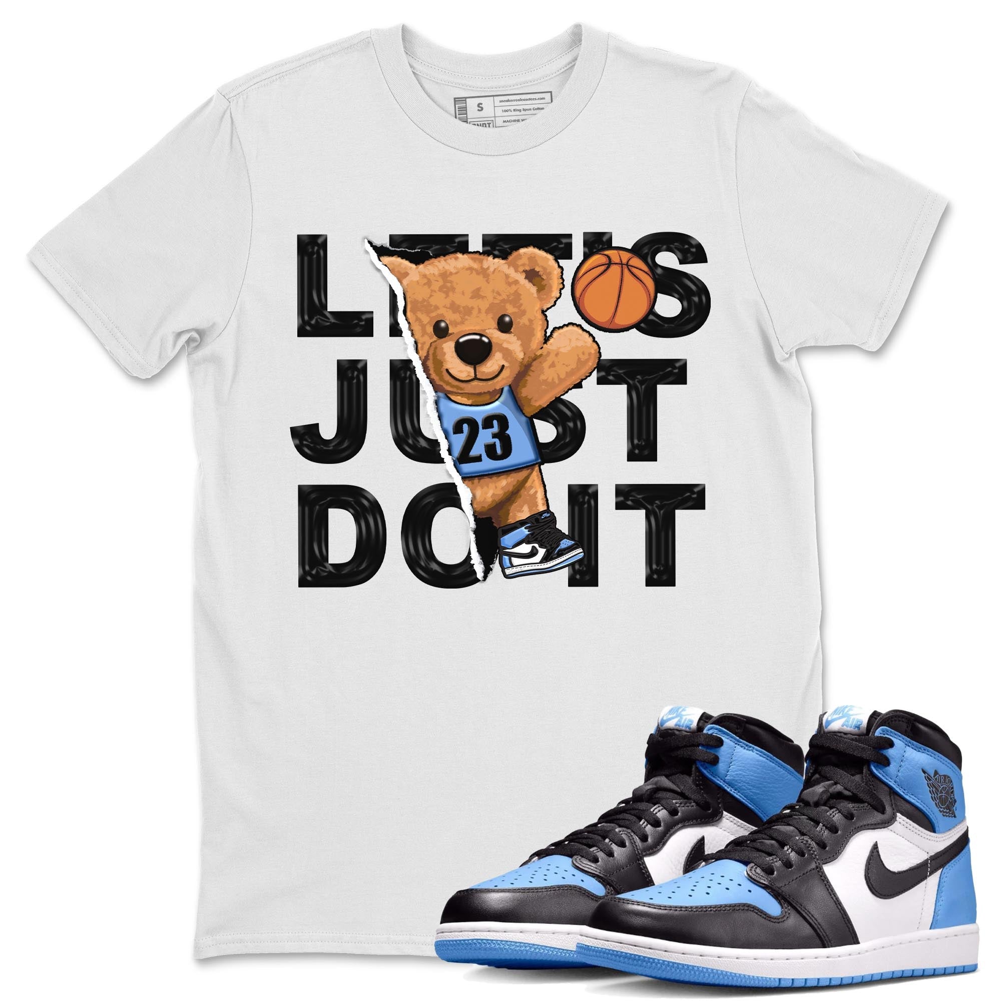 Rip Out Bear snkmatch Tee - Air Jordan 1 UNC Toe