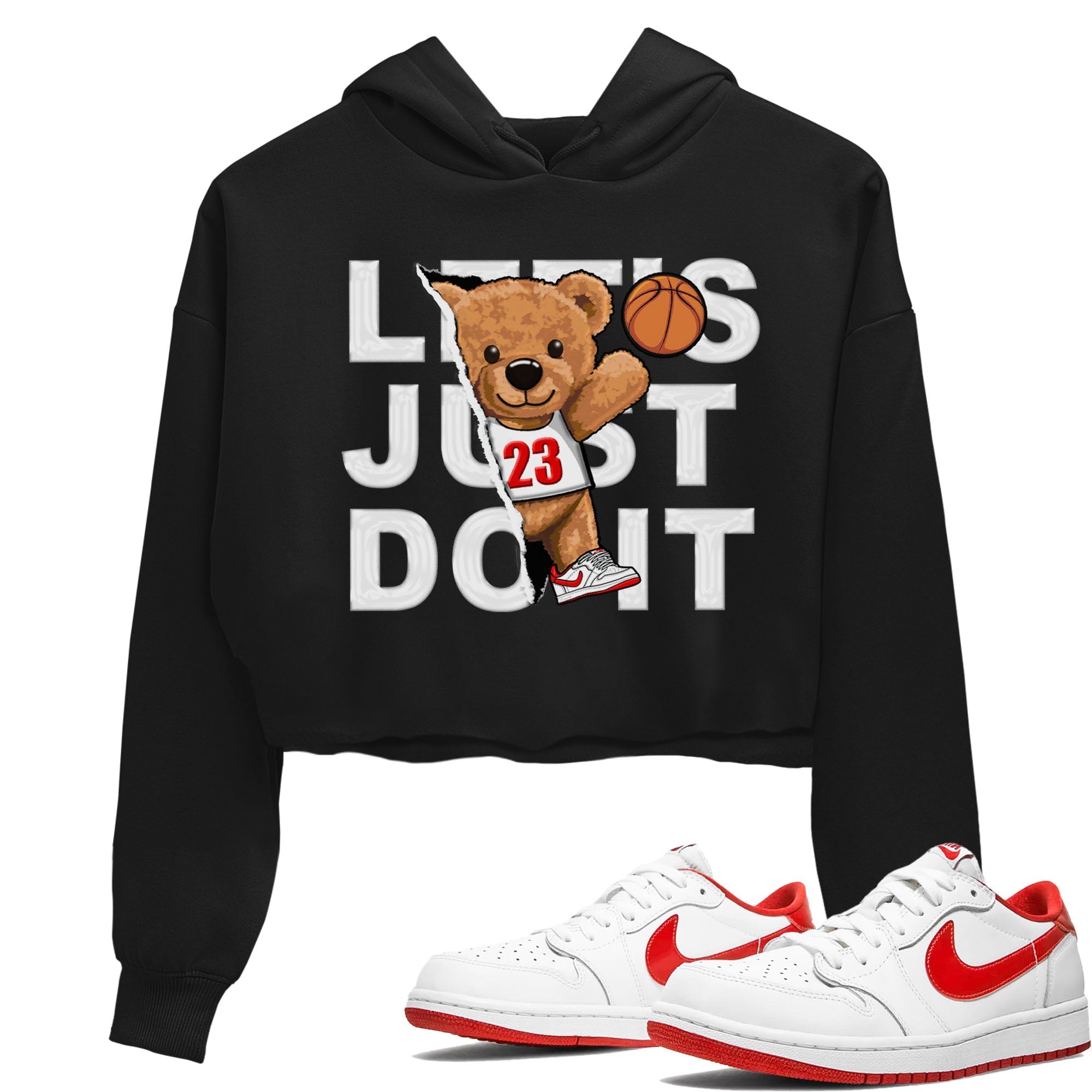 Rip Out Bear snkmatch Women's Top - Air Jordan 1 University Red