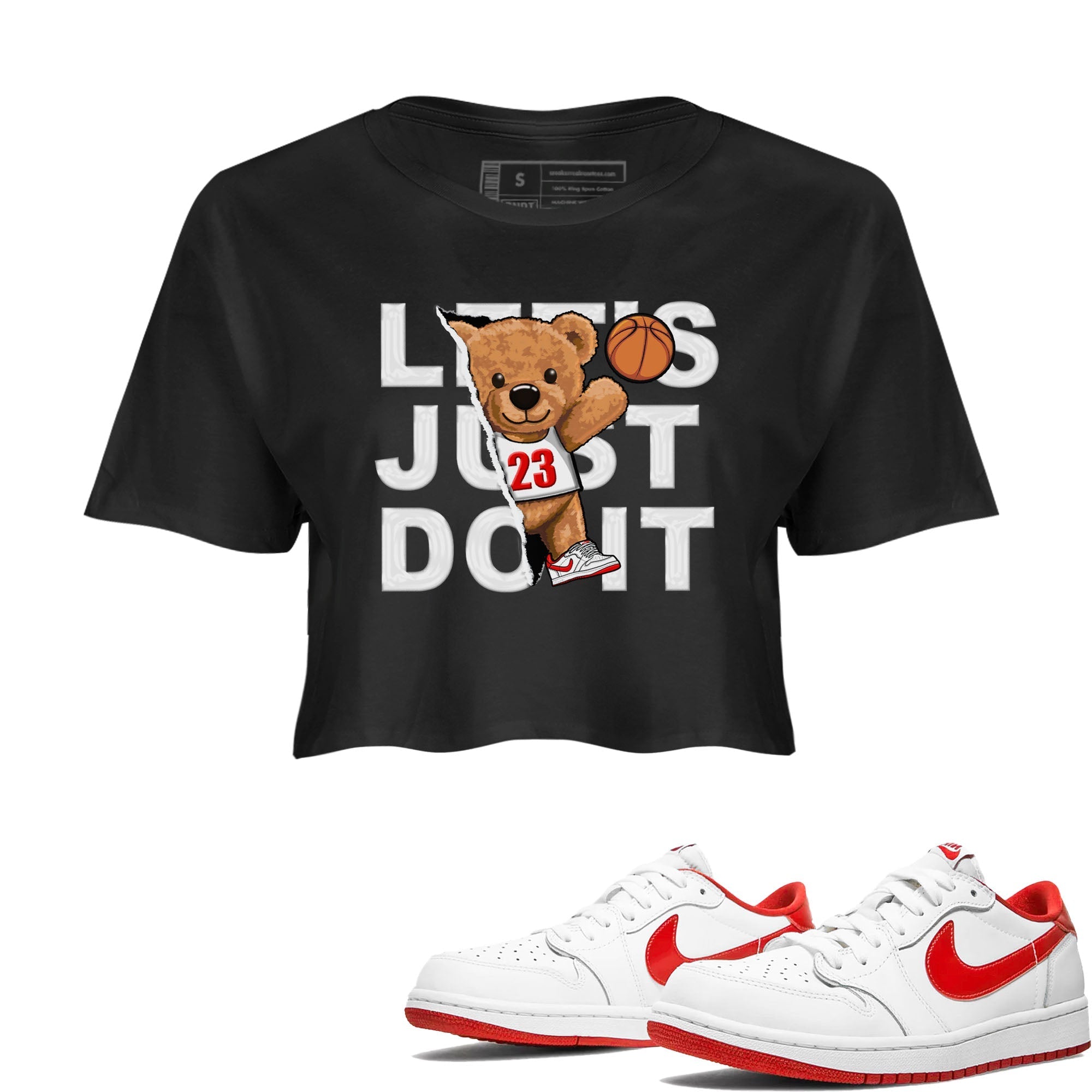 Rip Out Bear snkmatch Women's Top - Air Jordan 1 University Red
