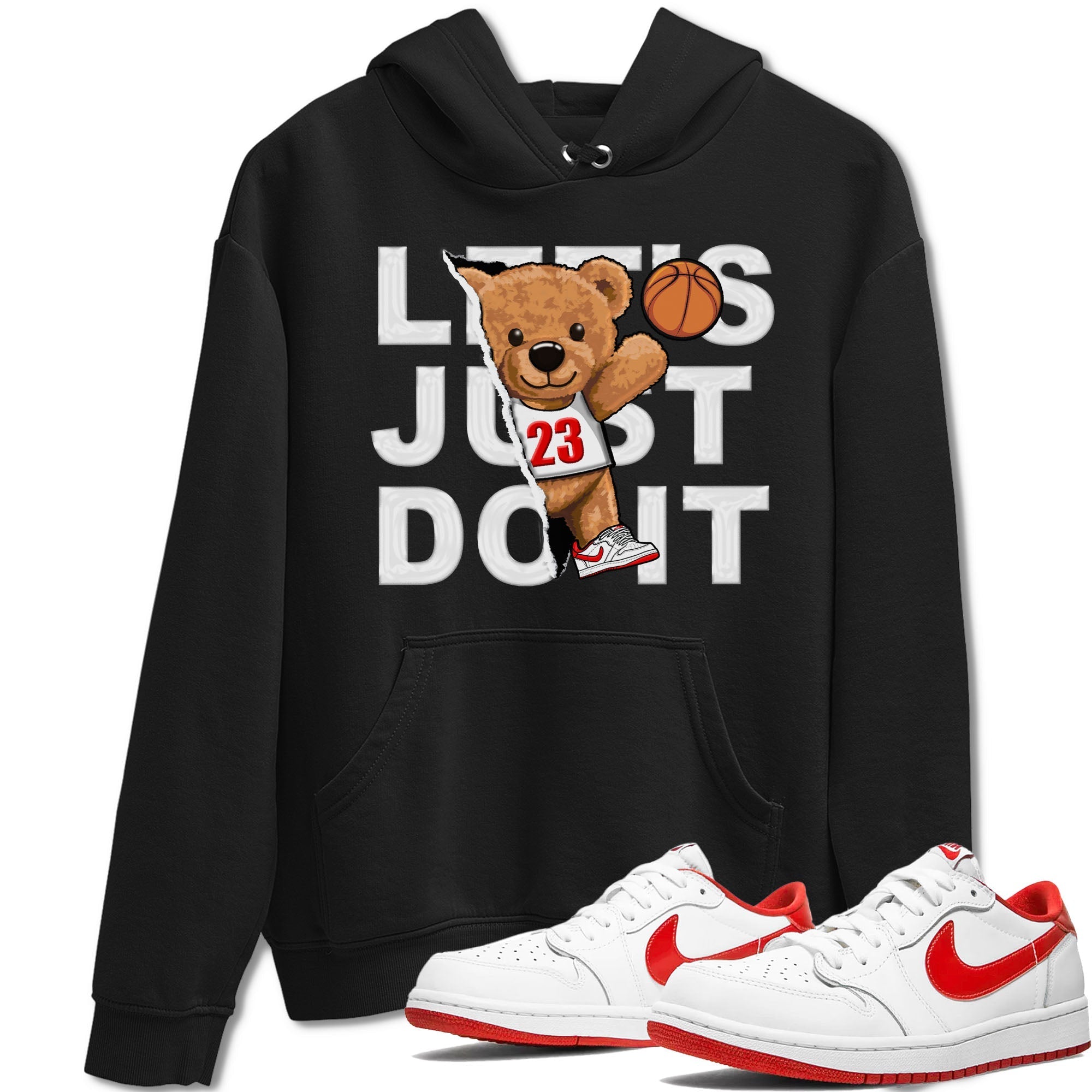 Rip Out Bear snkmatch Tee - Air Jordan 1 University Red