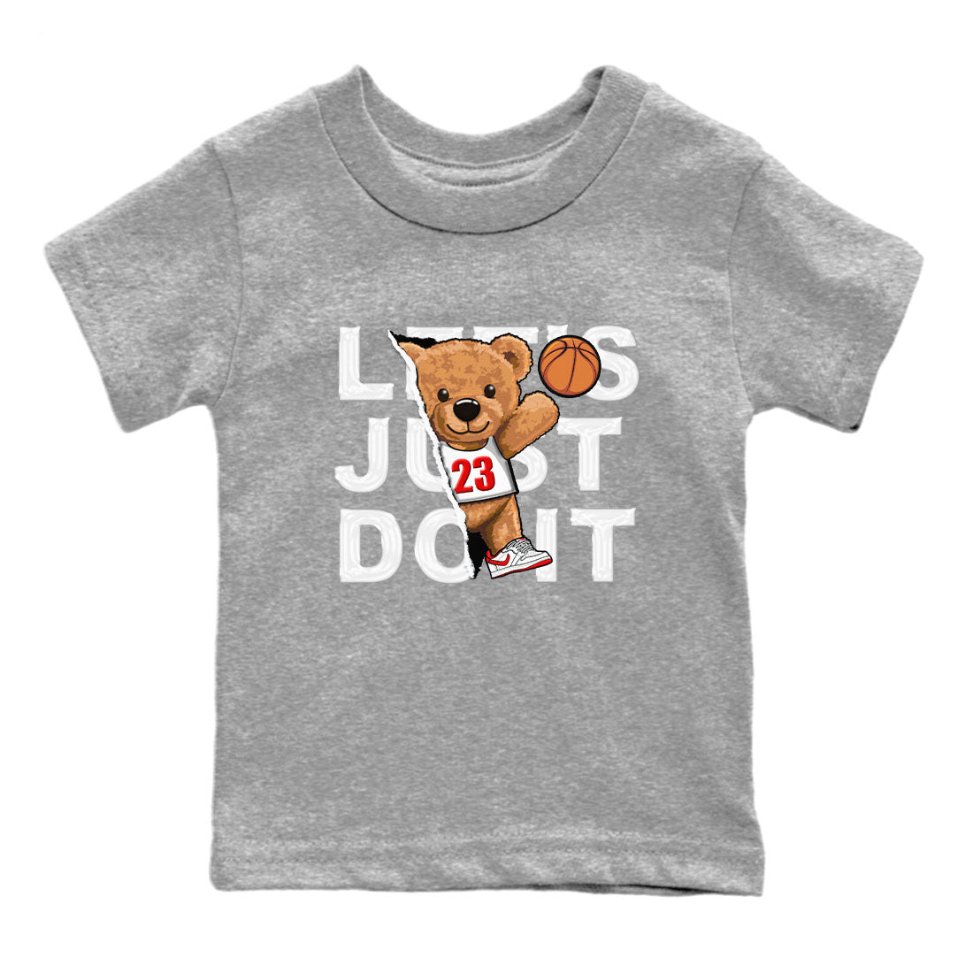 Rip Out Bear snkmatch Tee Kids - Air Jordan 1 University Red