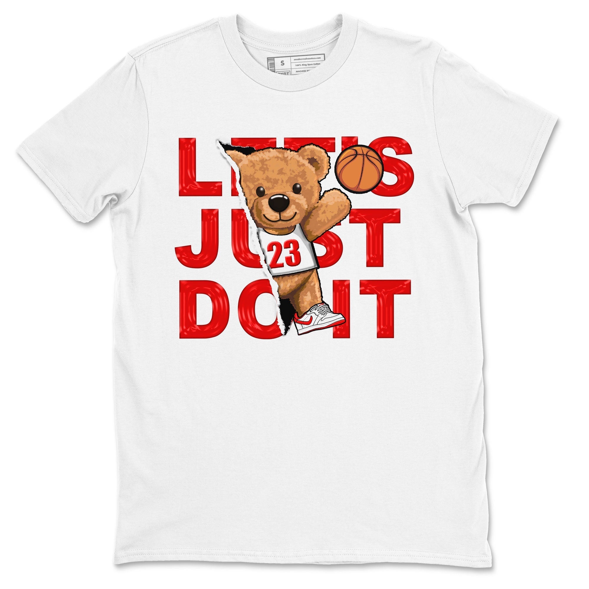 Rip Out Bear snkmatch Tee - Air Jordan 1 University Red