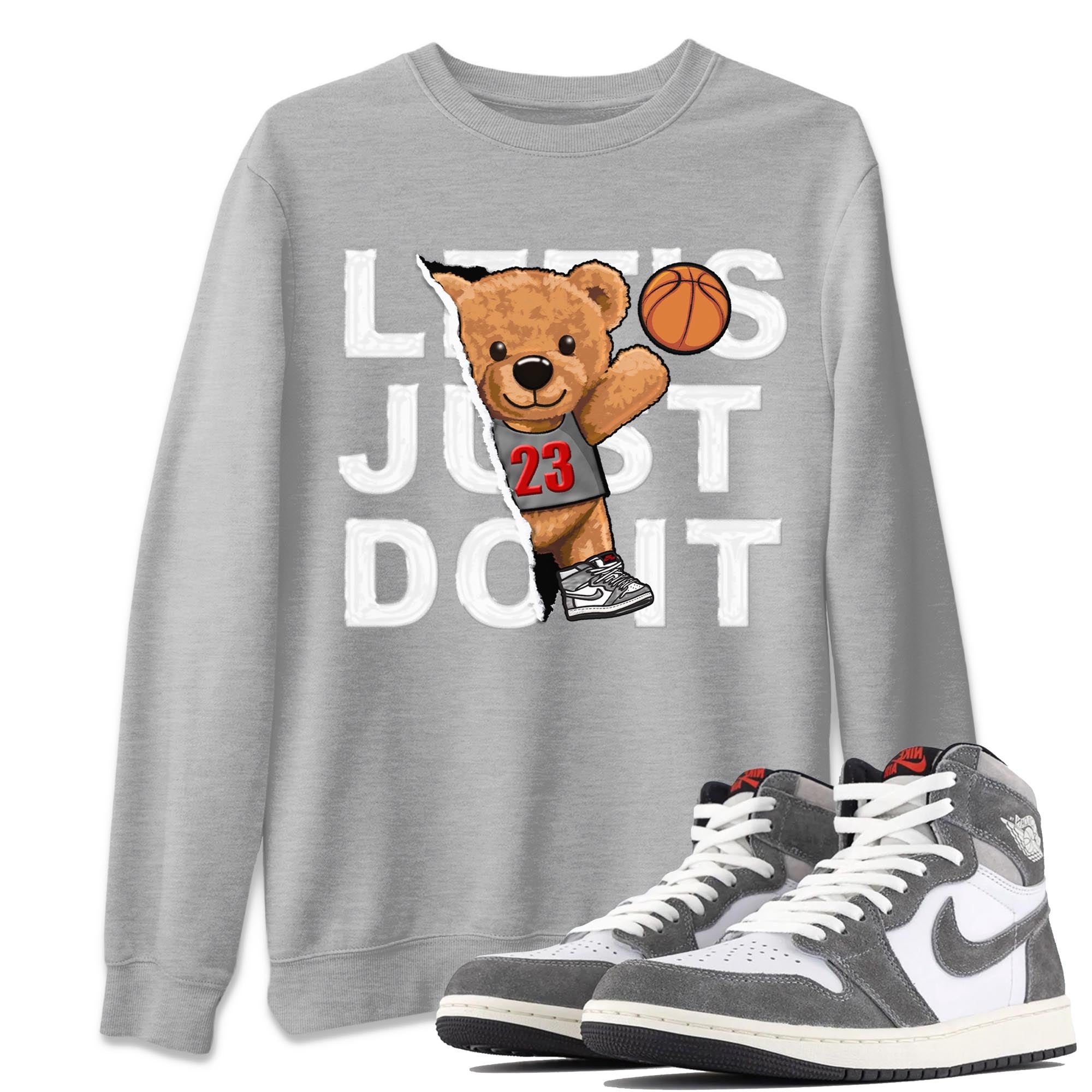 Rip Out Bear Unisex Tops - Air Jordan 1 Washed Heritage