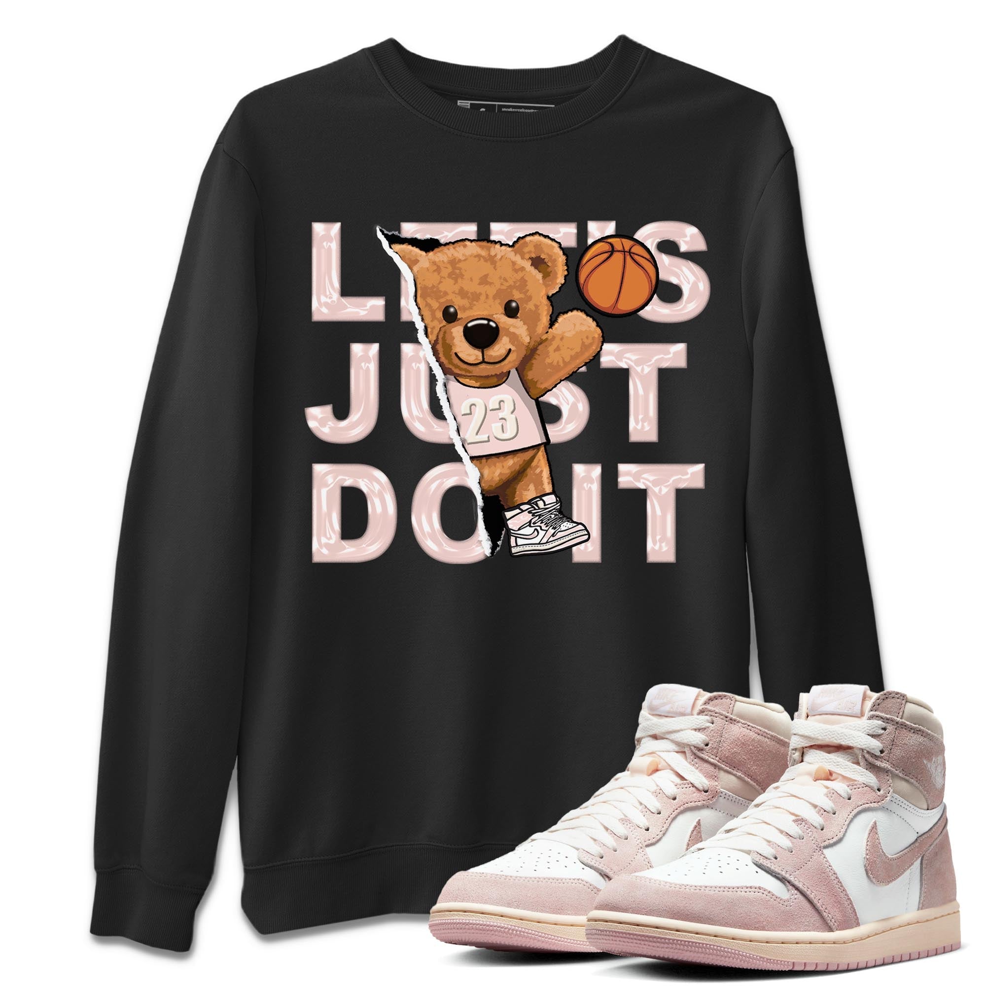 Rip Out Bear Unisex Tops - Air Jordan 1 Washed Pink