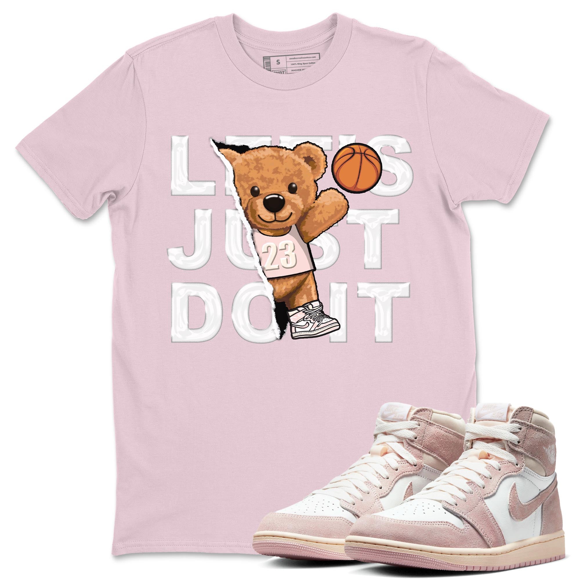 Rip Out Bear Unisex Tops - Air Jordan 1 Washed Pink