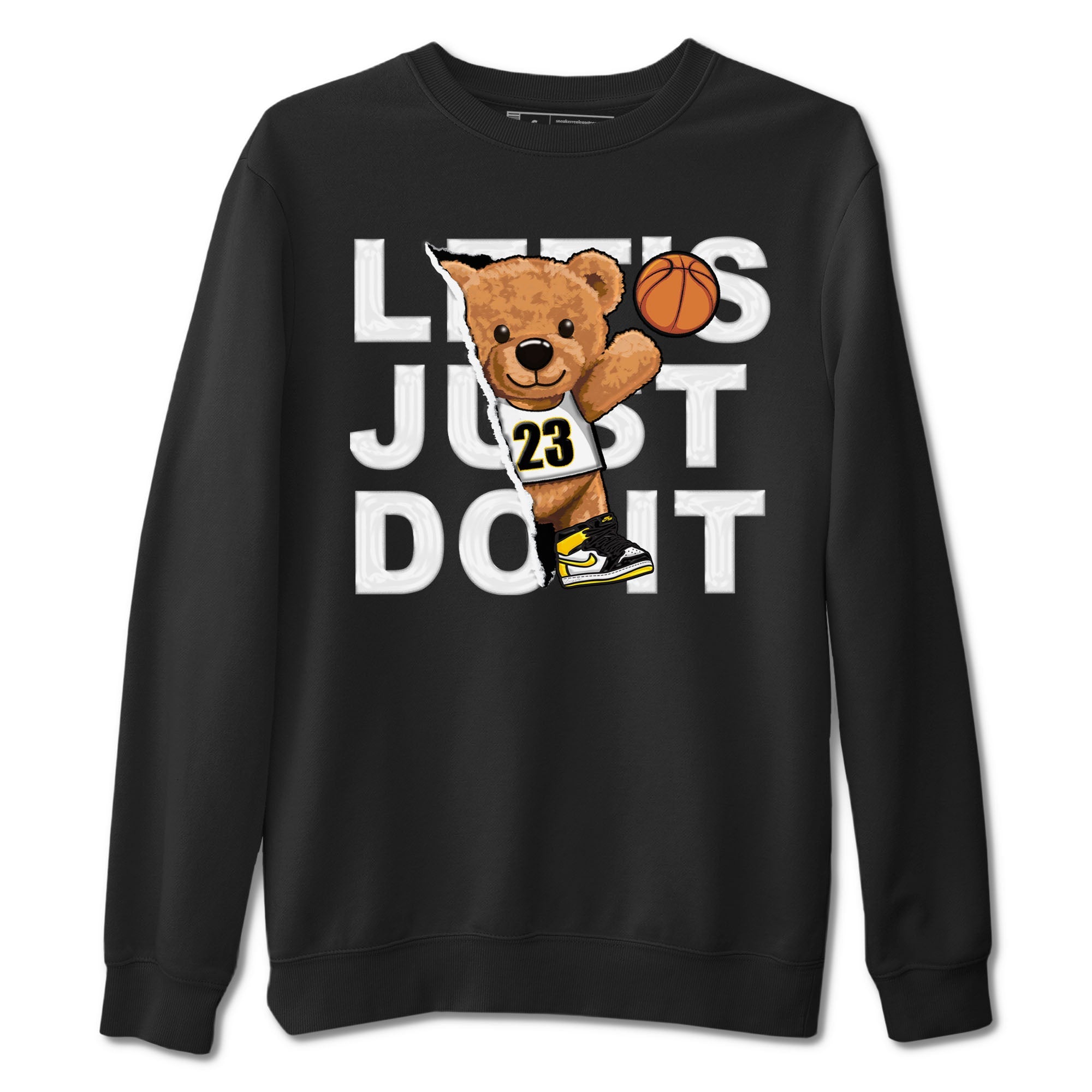 Rip Out Bear snkmatch Tees - Air Jordan 1 Yellow Ochre