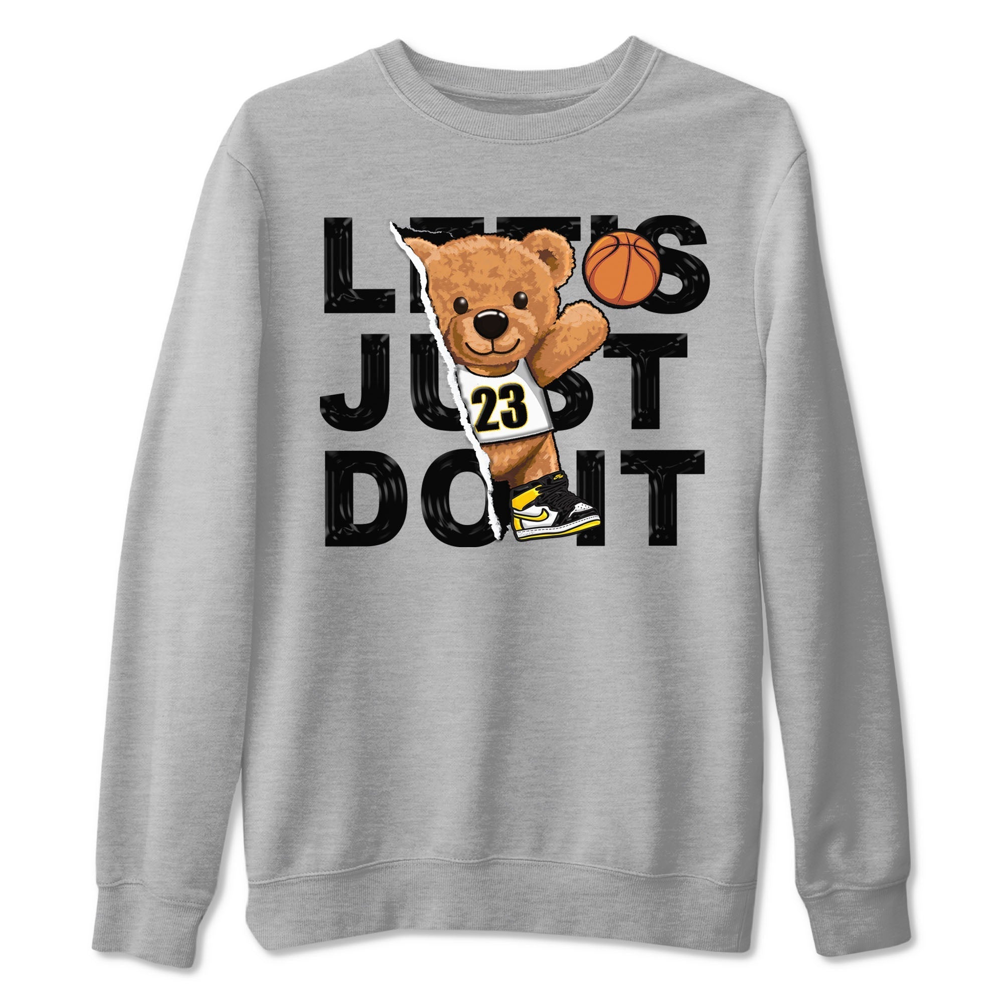 Rip Out Bear snkmatch Tees - Air Jordan 1 Yellow Ochre