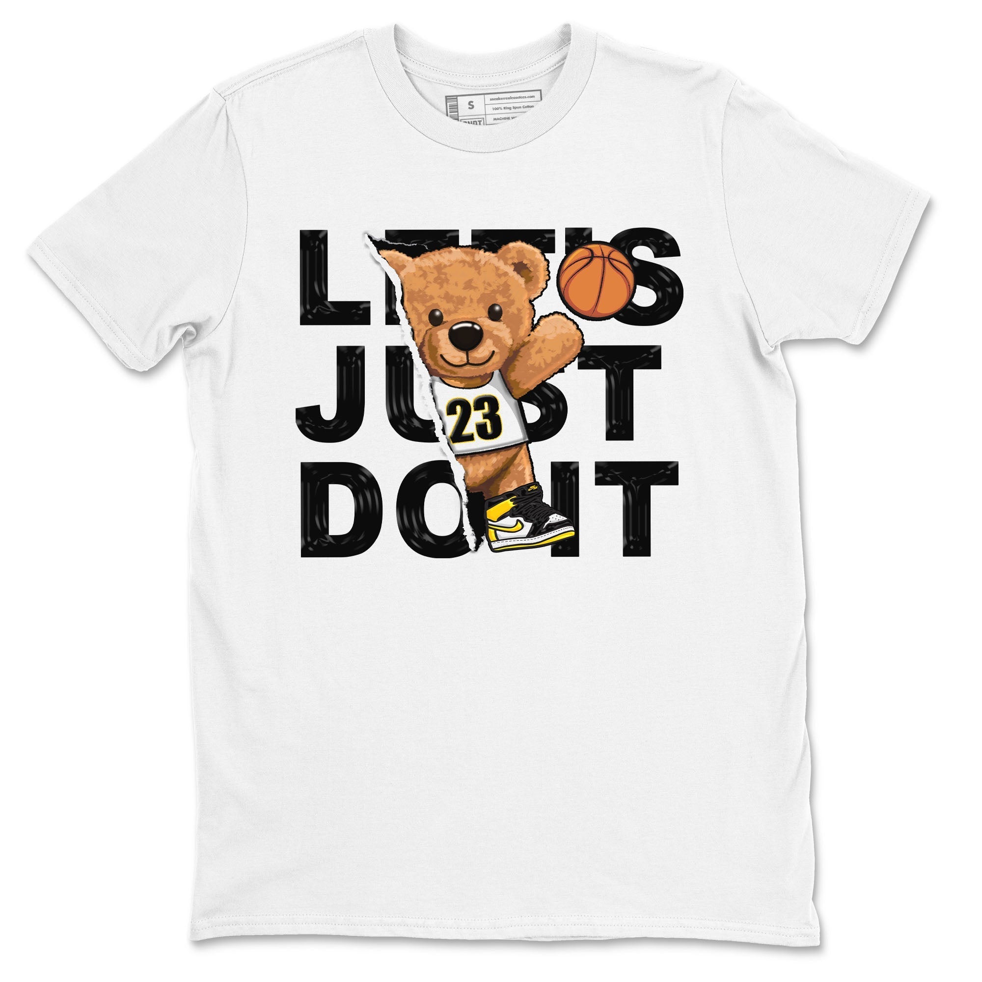 Rip Out Bear snkmatch Tees - Air Jordan 1 Yellow Ochre