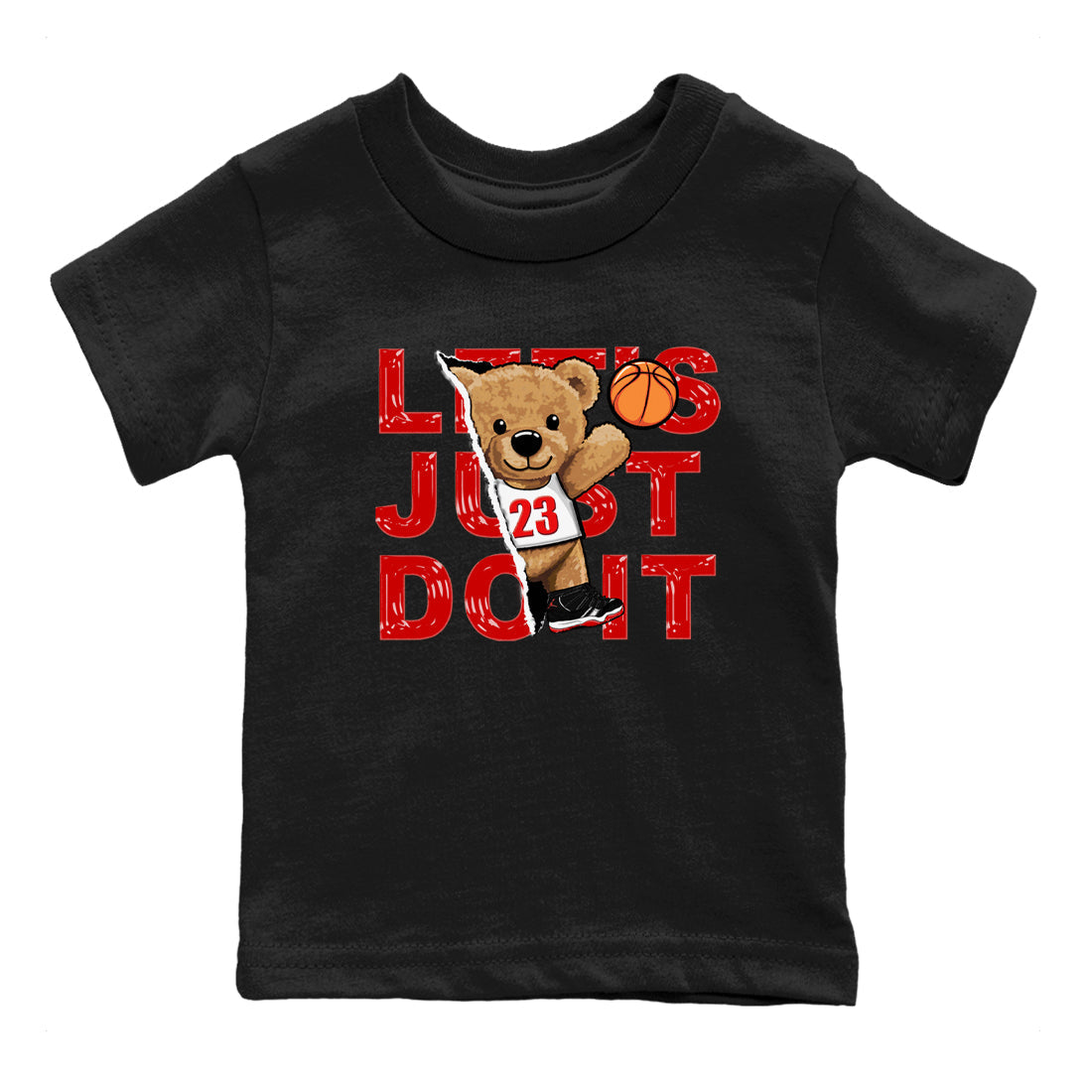 Rip Out Bear snkmatch Tees Kids - Air Jordan 11 Bred Velvet