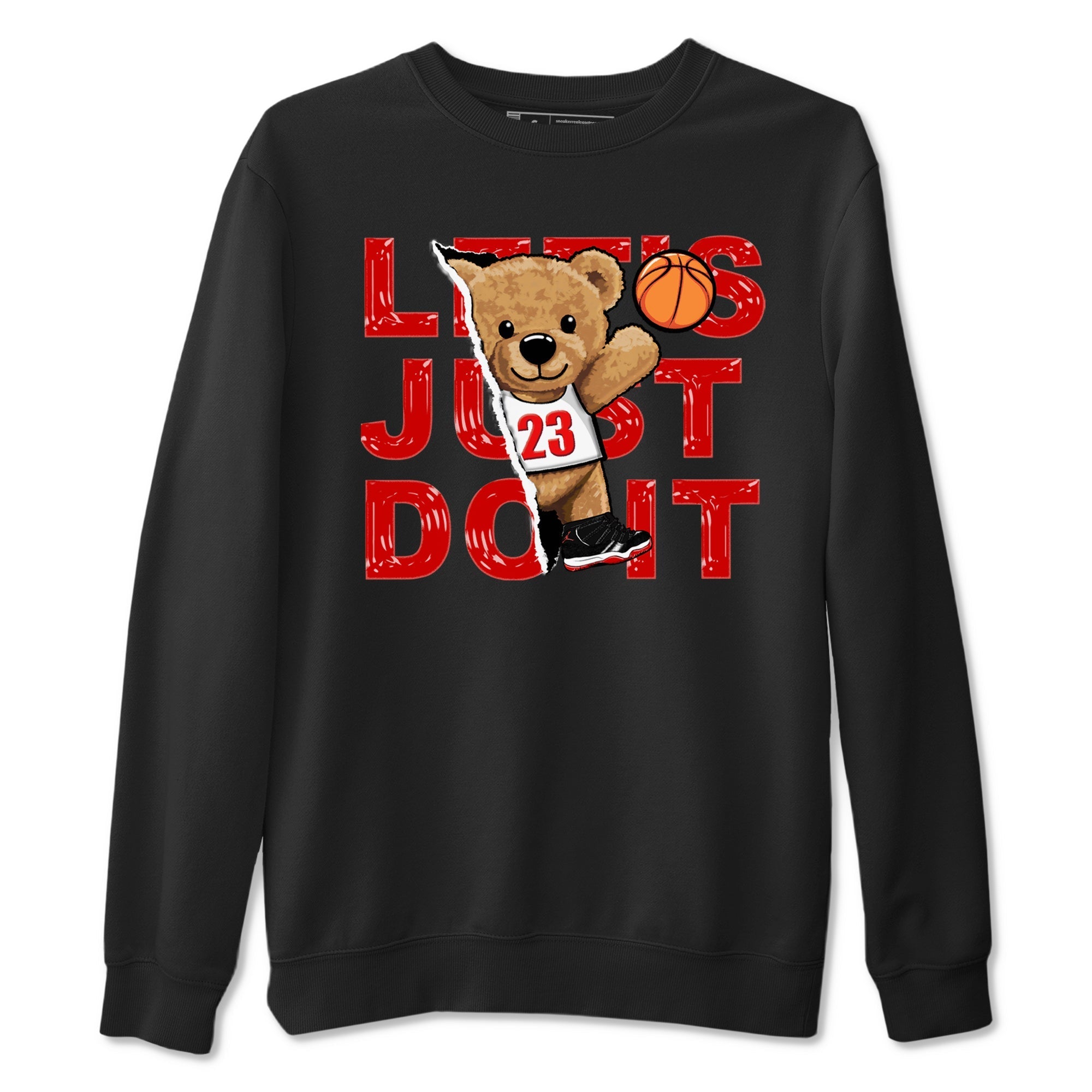 Rip Out Bear snkmatch Tees - Air Jordan 11 Bred Velvet