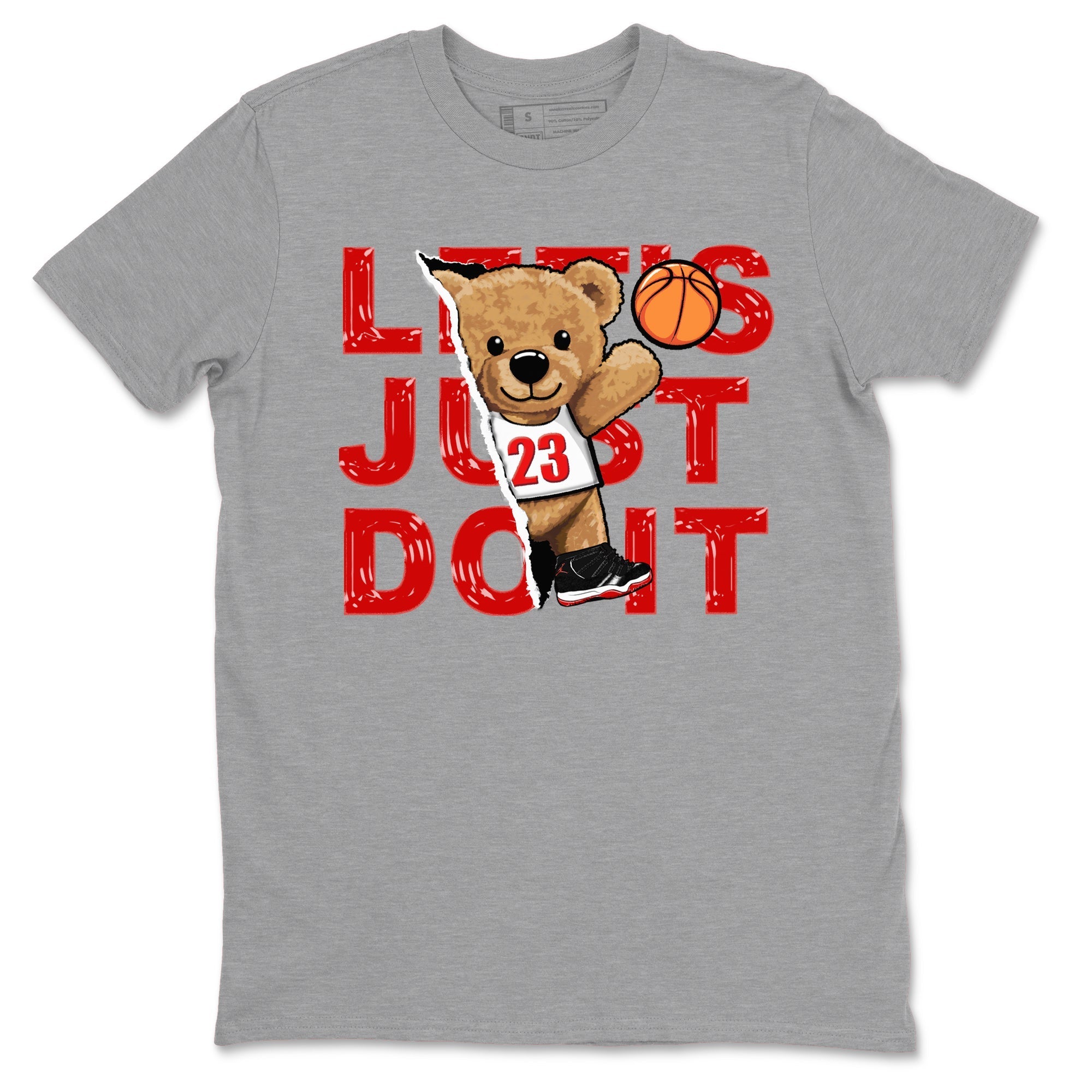 Rip Out Bear snkmatch Tees - Air Jordan 11 Bred Velvet