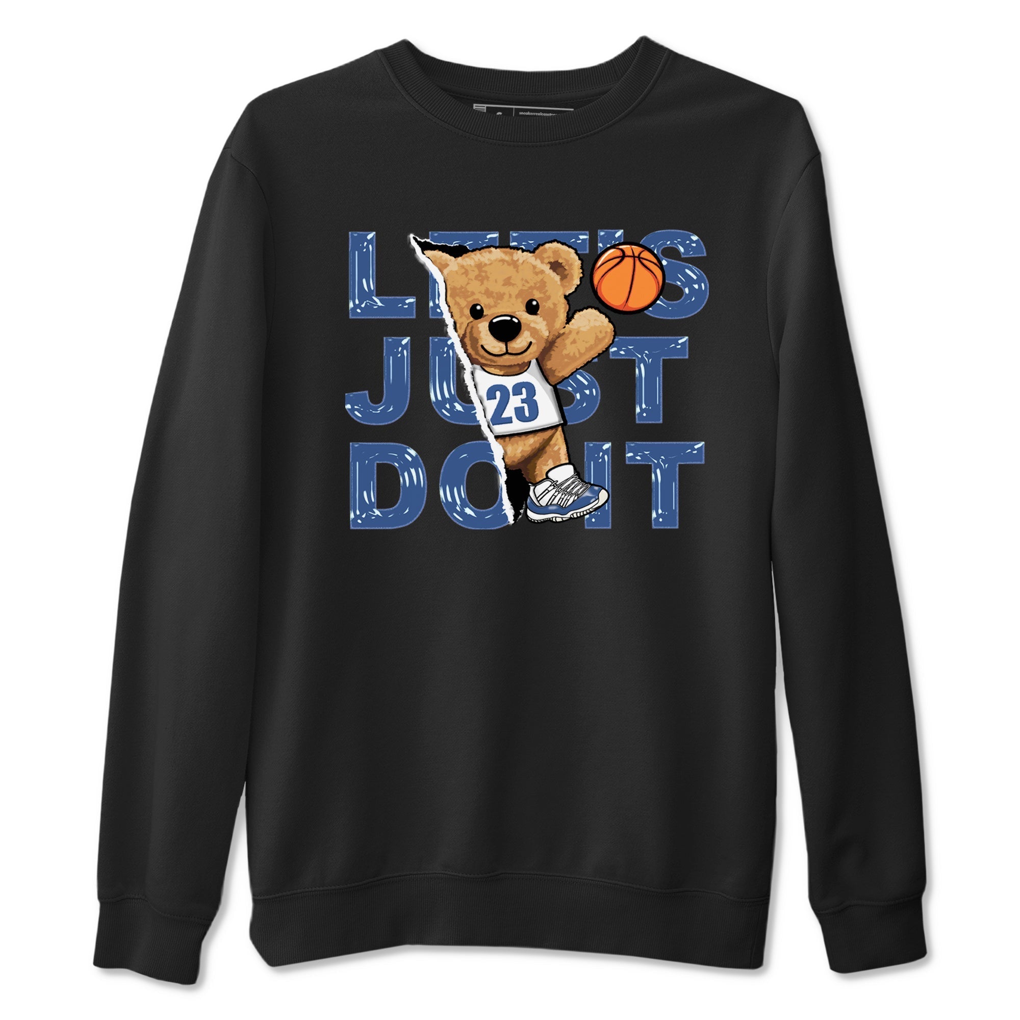 Rip Out Bear snkmatch Tees - Air Jordan 11 Diffused Blue