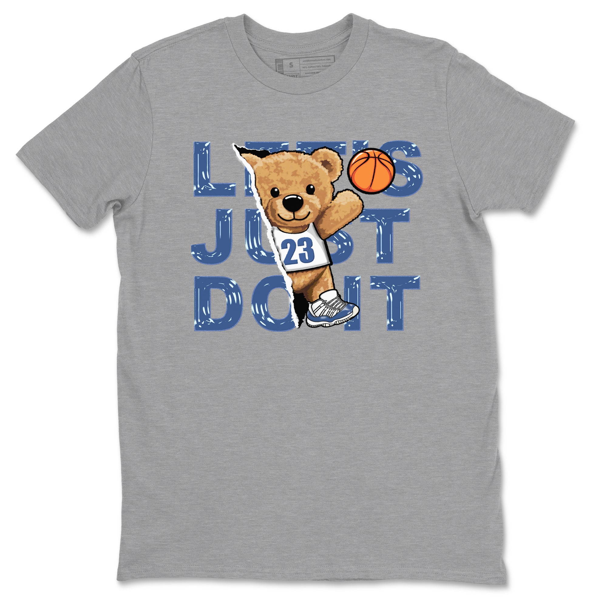 Rip Out Bear snkmatch Tees - Air Jordan 11 Diffused Blue