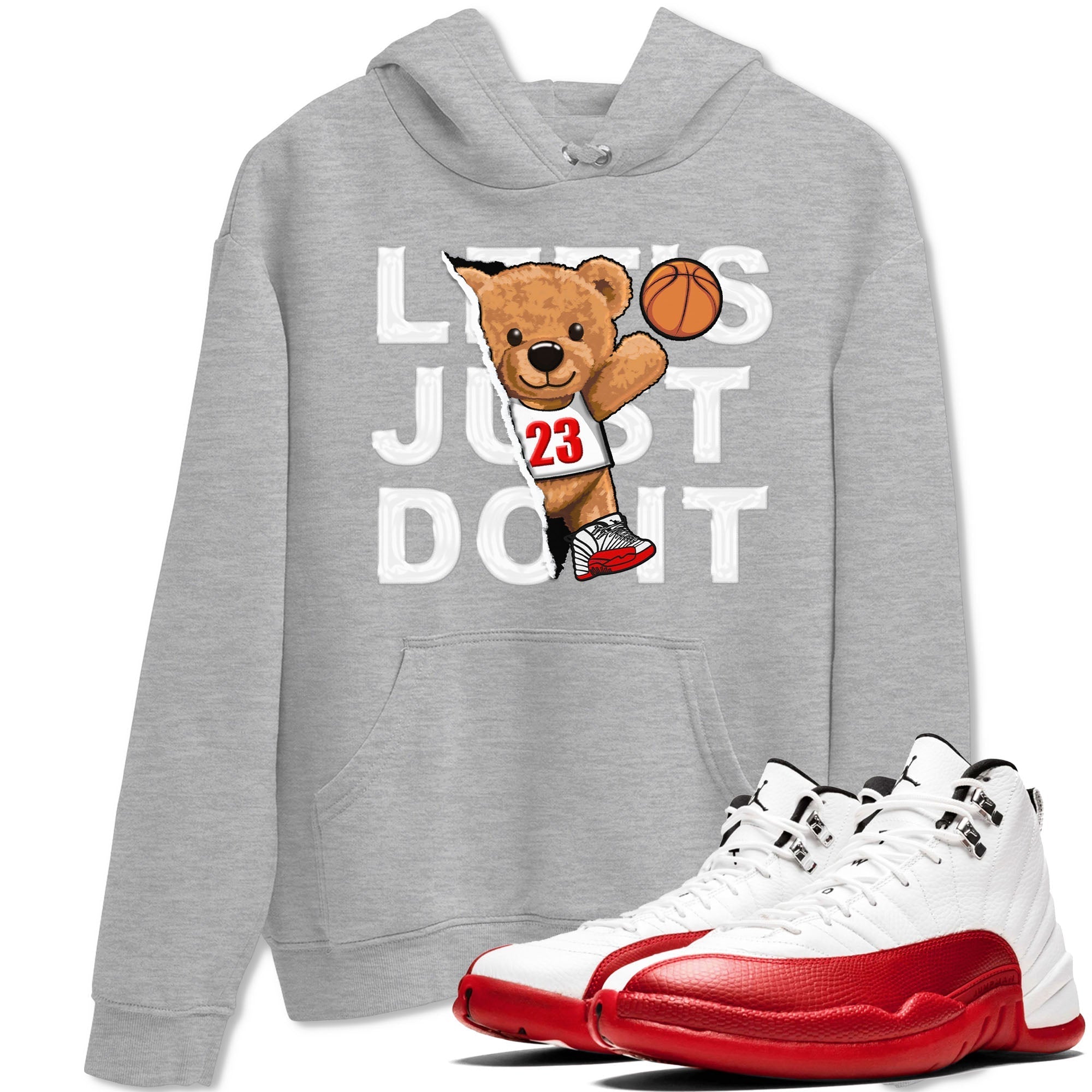 Rip Out Bear snkmatch Tee - Air Jordan 12 Cherry