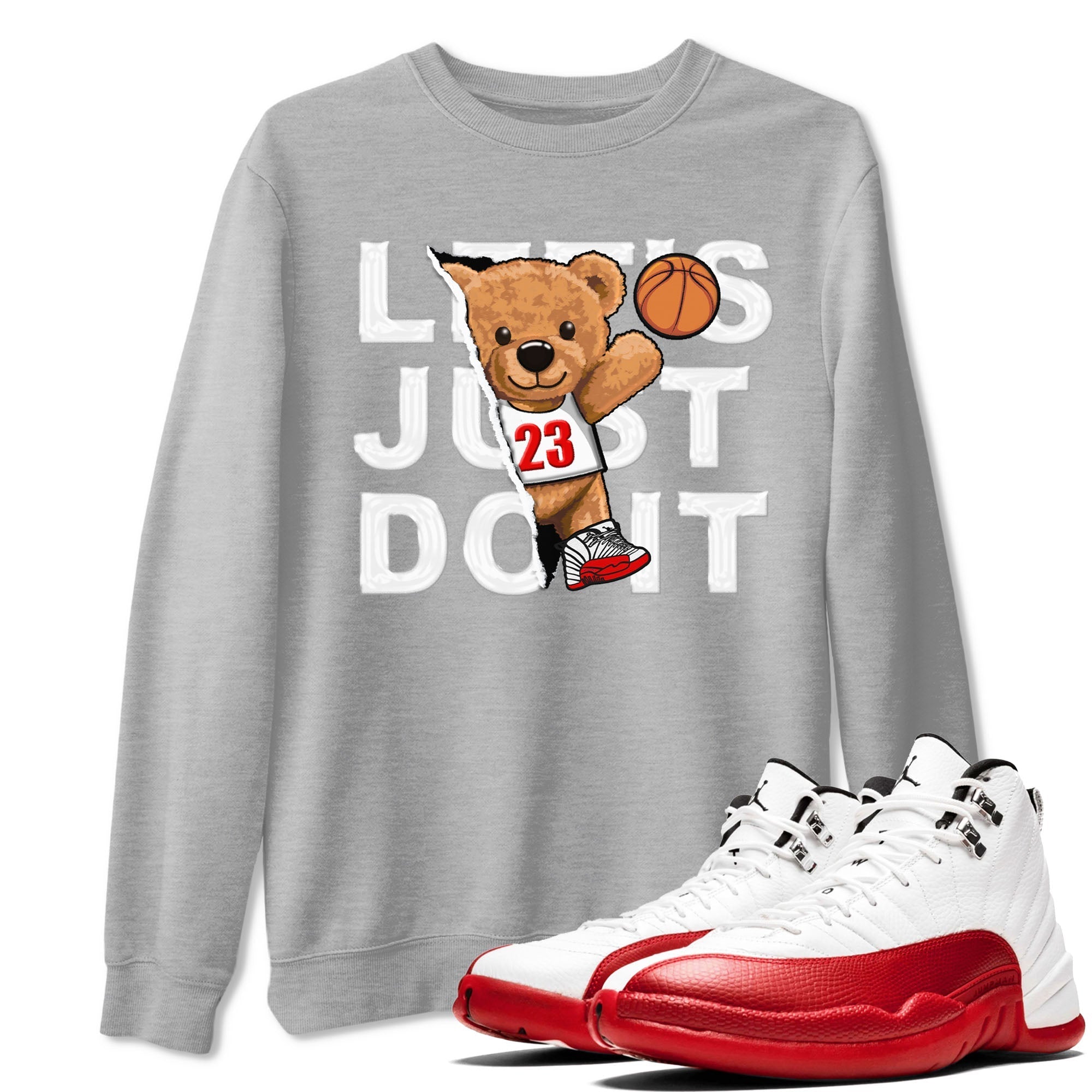 Rip Out Bear snkmatch Tee - Air Jordan 12 Cherry
