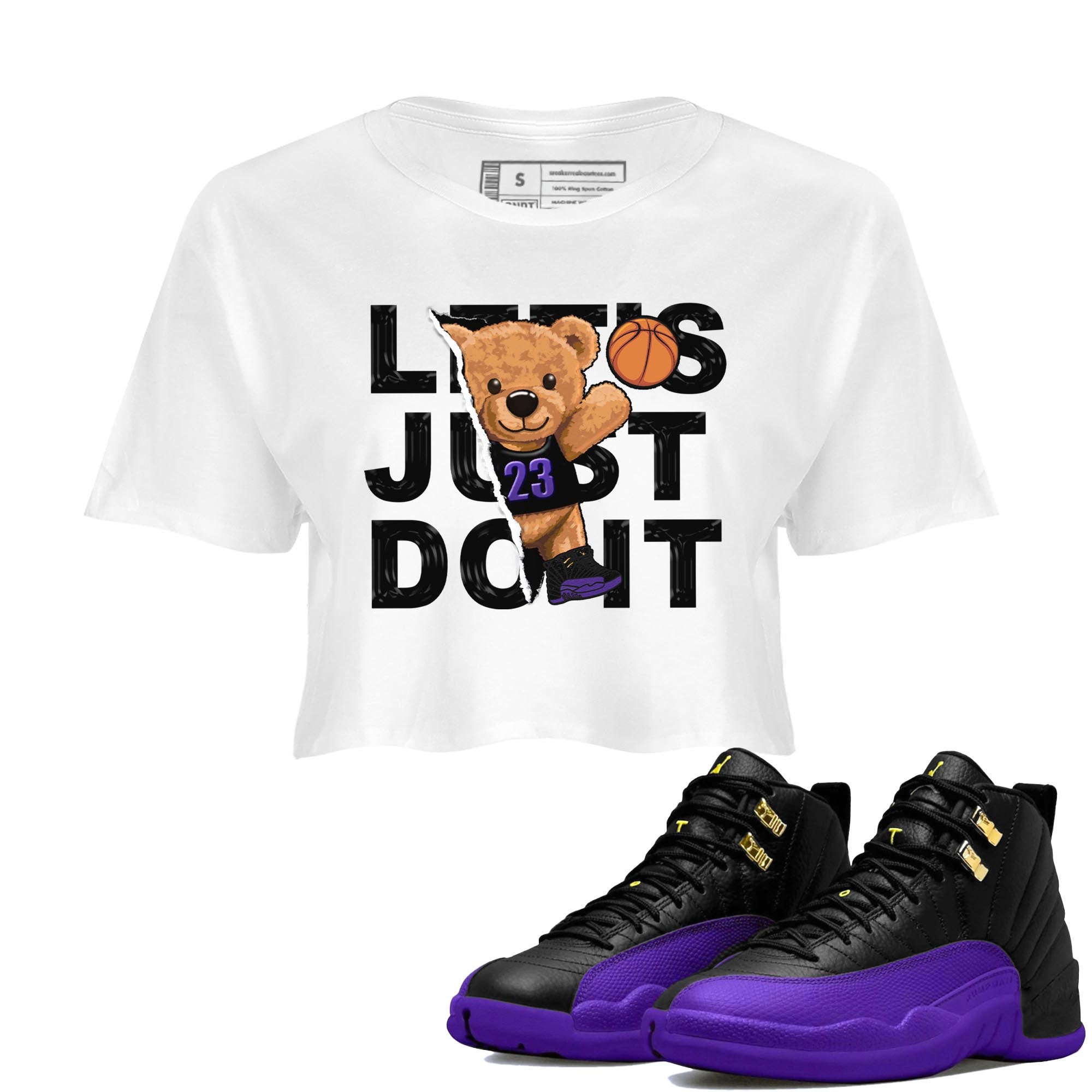 Rip Out Bear snkmatch Women's Top - Air Jordan 12 Field Purple