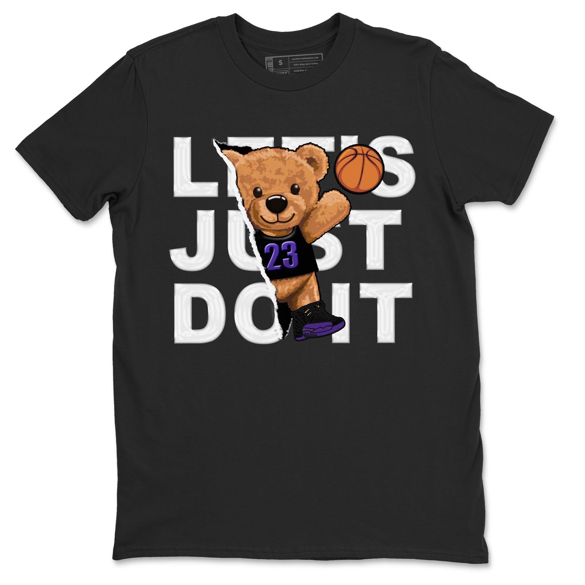 Rip Out Bear snkmatch Tee - Air Jordan 12 Field Purple