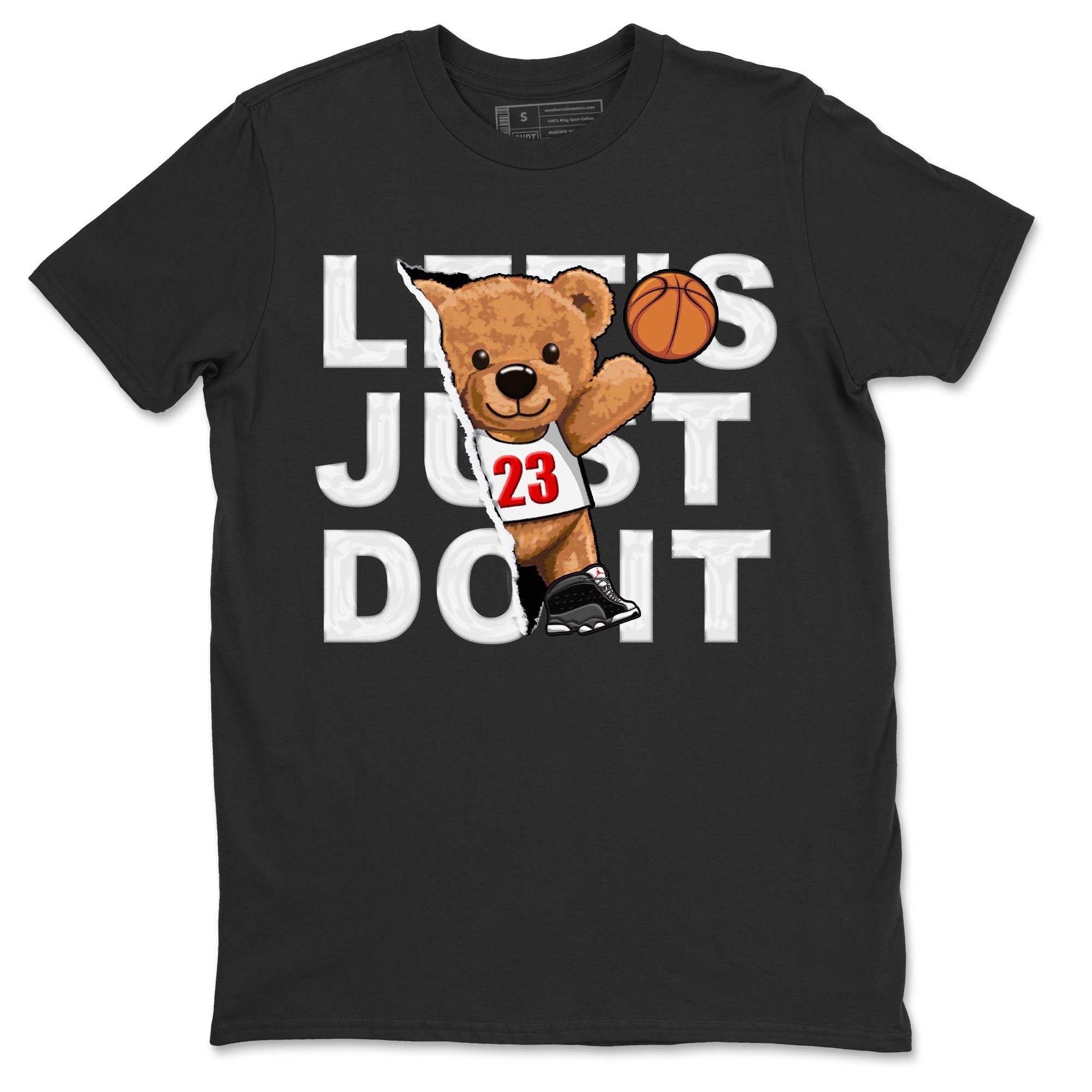 Rip Out Bear Unisex Tops - Air Jordan 13 Black Flint
