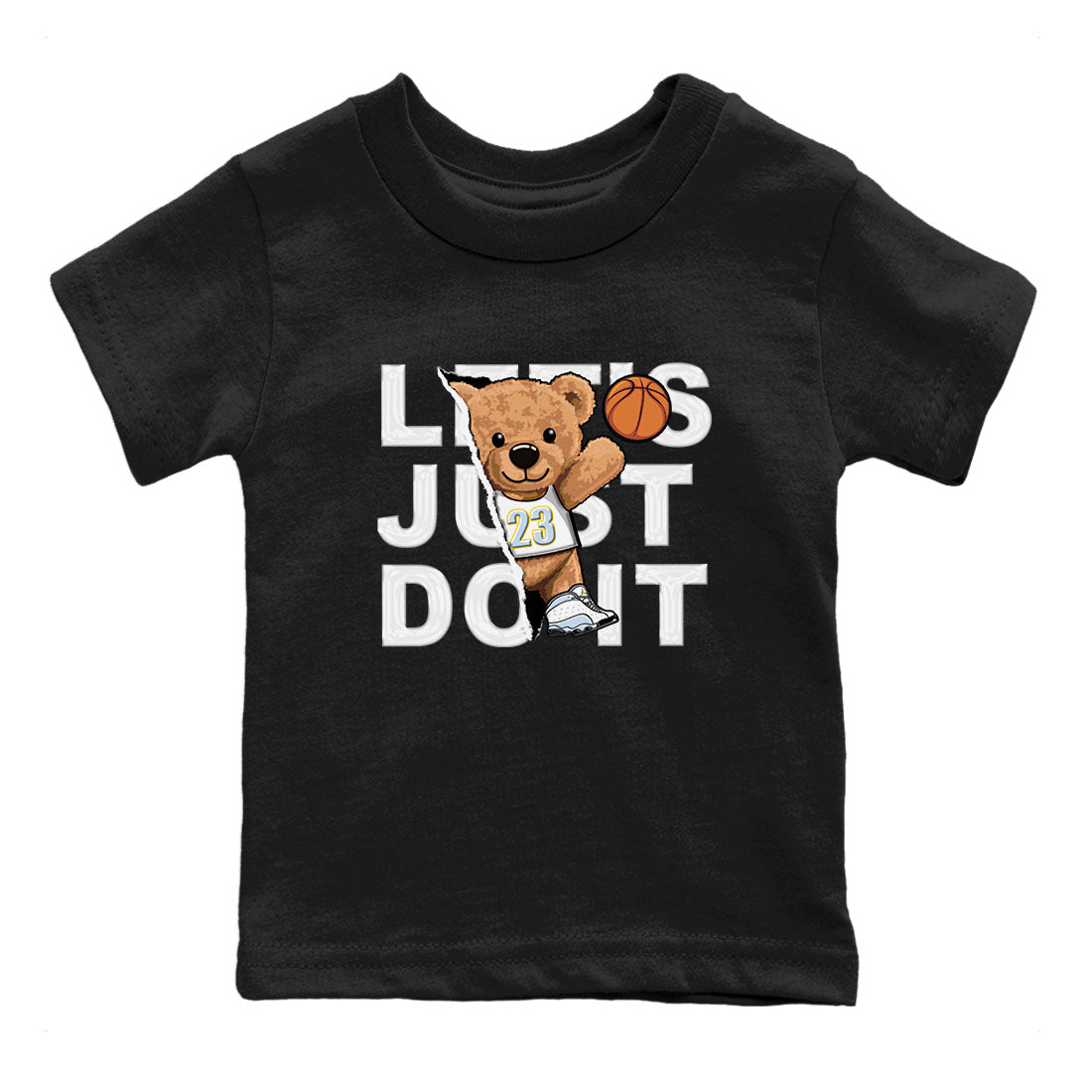 Rip Out Bear snkmatch Tees Kids - Air Jordan 13 Blue Grey