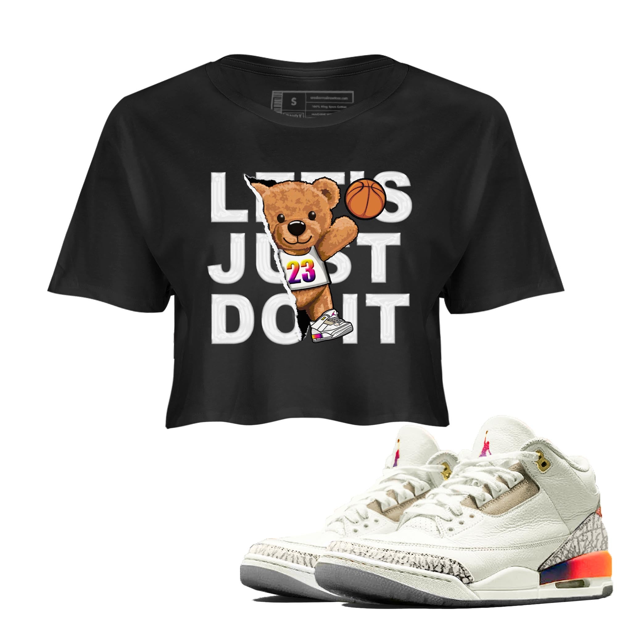 Rip Out Bear snkmatch Women's Top - Air Jordan 3 J Balvin
