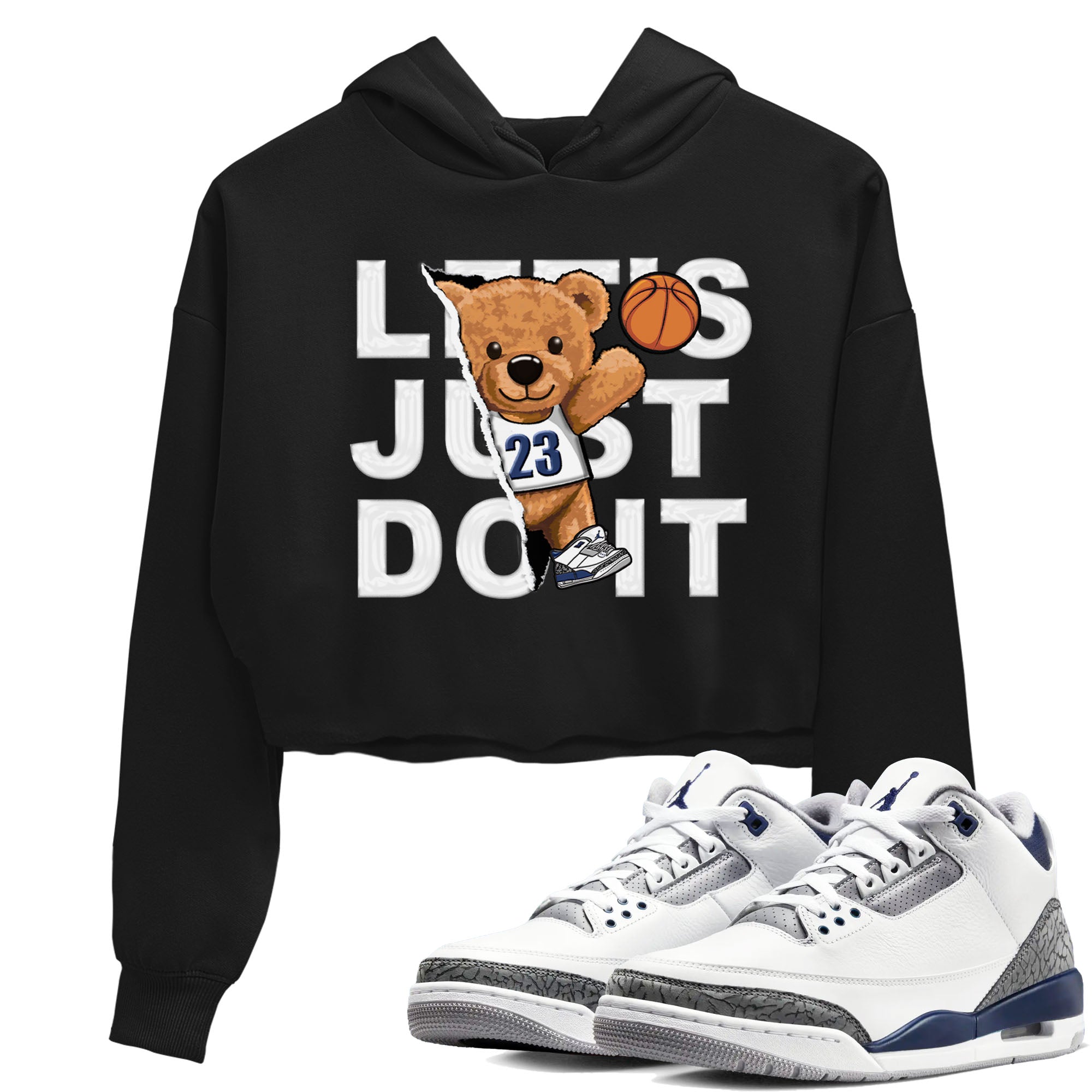 Rip Out Bear snkmatch Women's Top - Air Jordan 3 Midnight Navy 2023