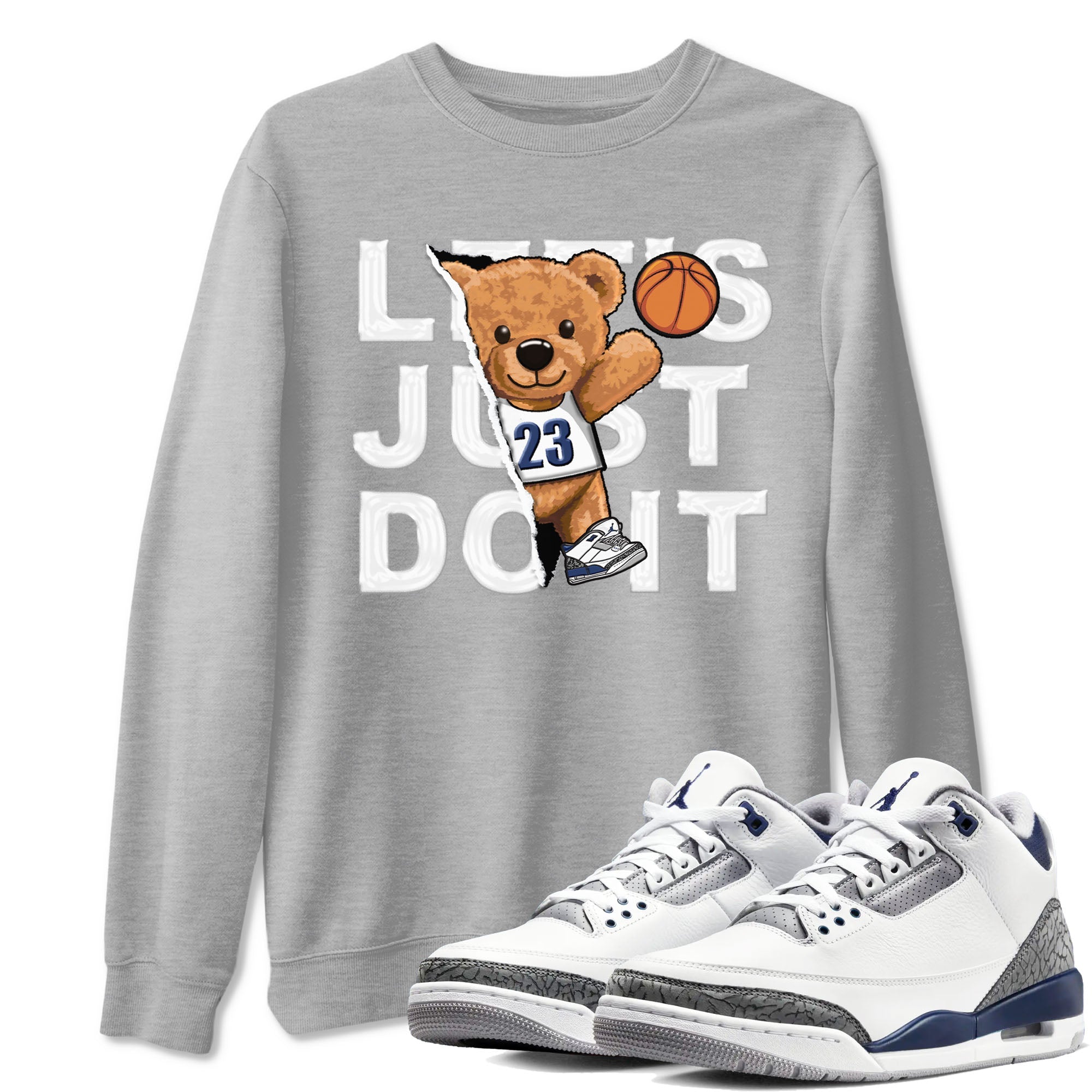 Rip Out Bear snkmatch Tees - Air Jordan 3 Midnight Navy 2023