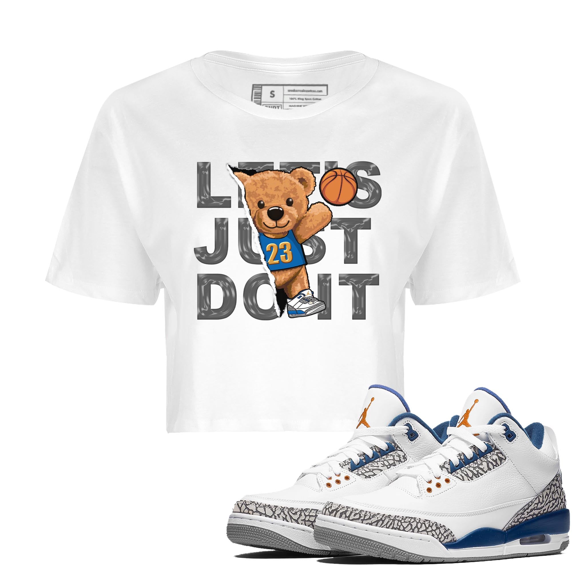 Rip Out Bear Women's Tops - Air Jordan 3 Wizards
