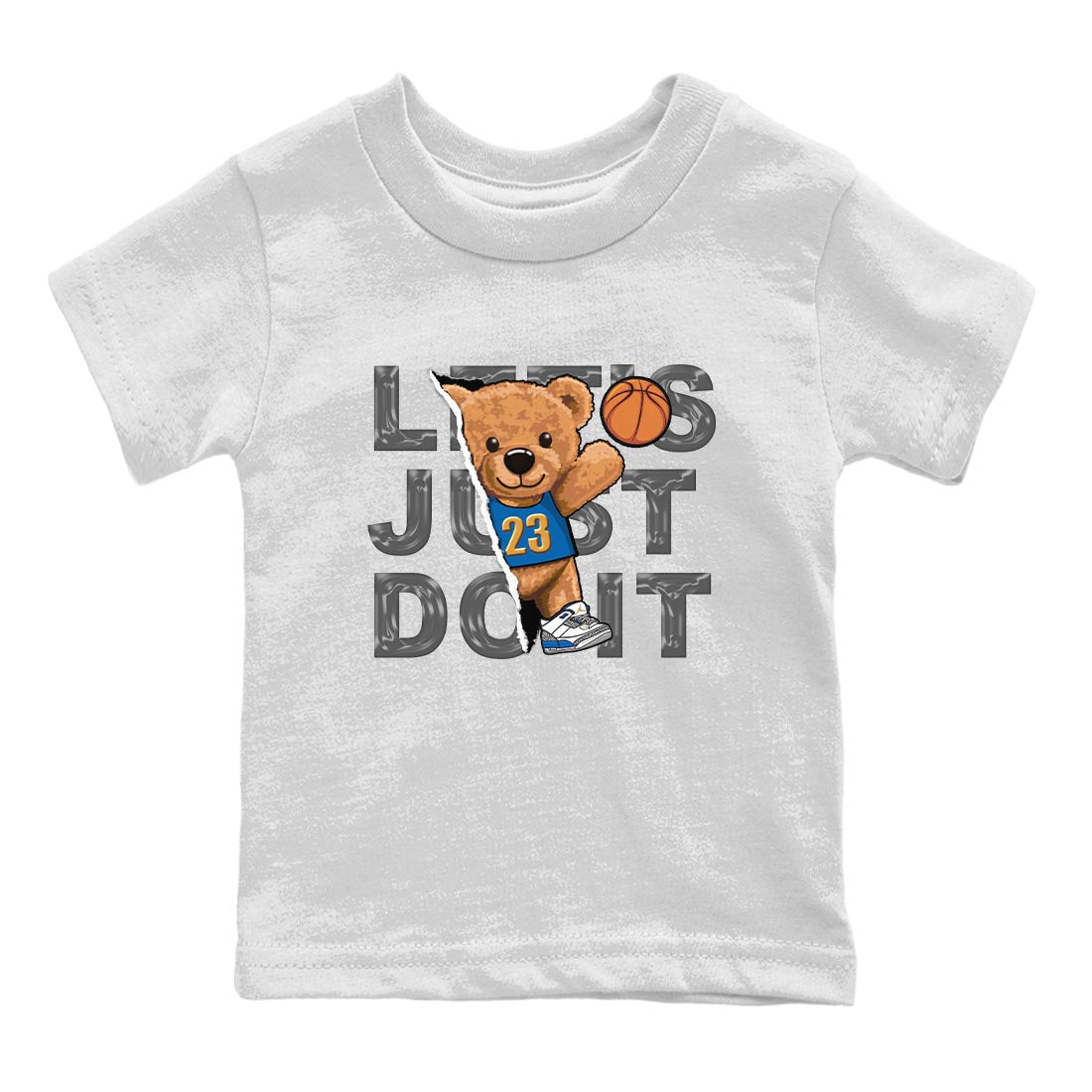 Rip Out Bear Kids Tops - Air Jordan 3 Wizards